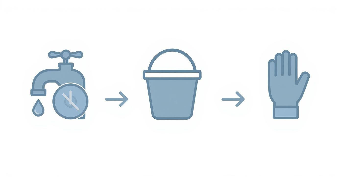 Infographic about hvad gør man ved et stoppet toilet