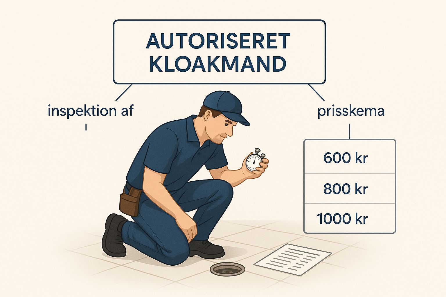Infographic about Hvad koster en kloakmand i timen?