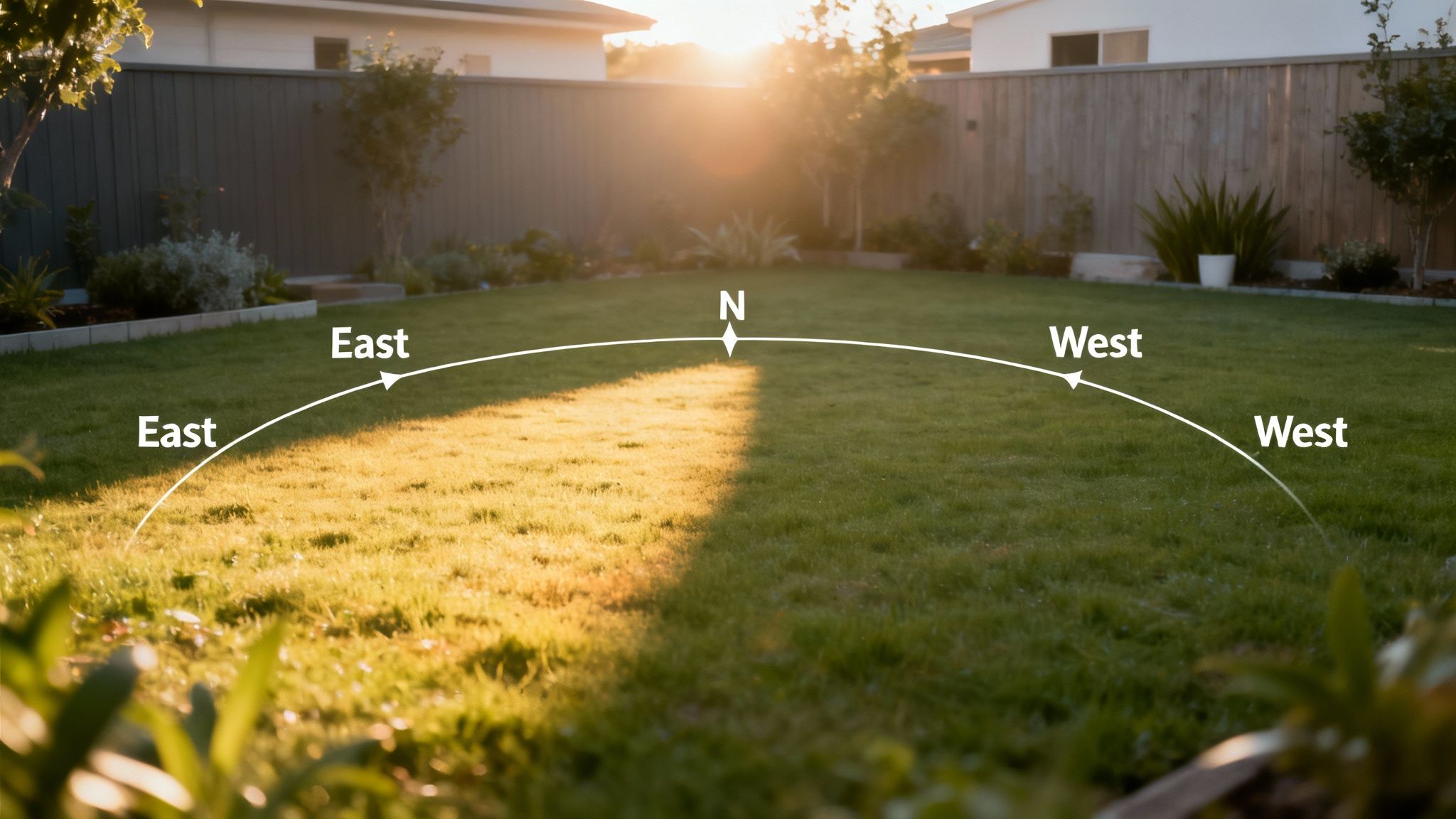 Terrasse med udsigt til solen