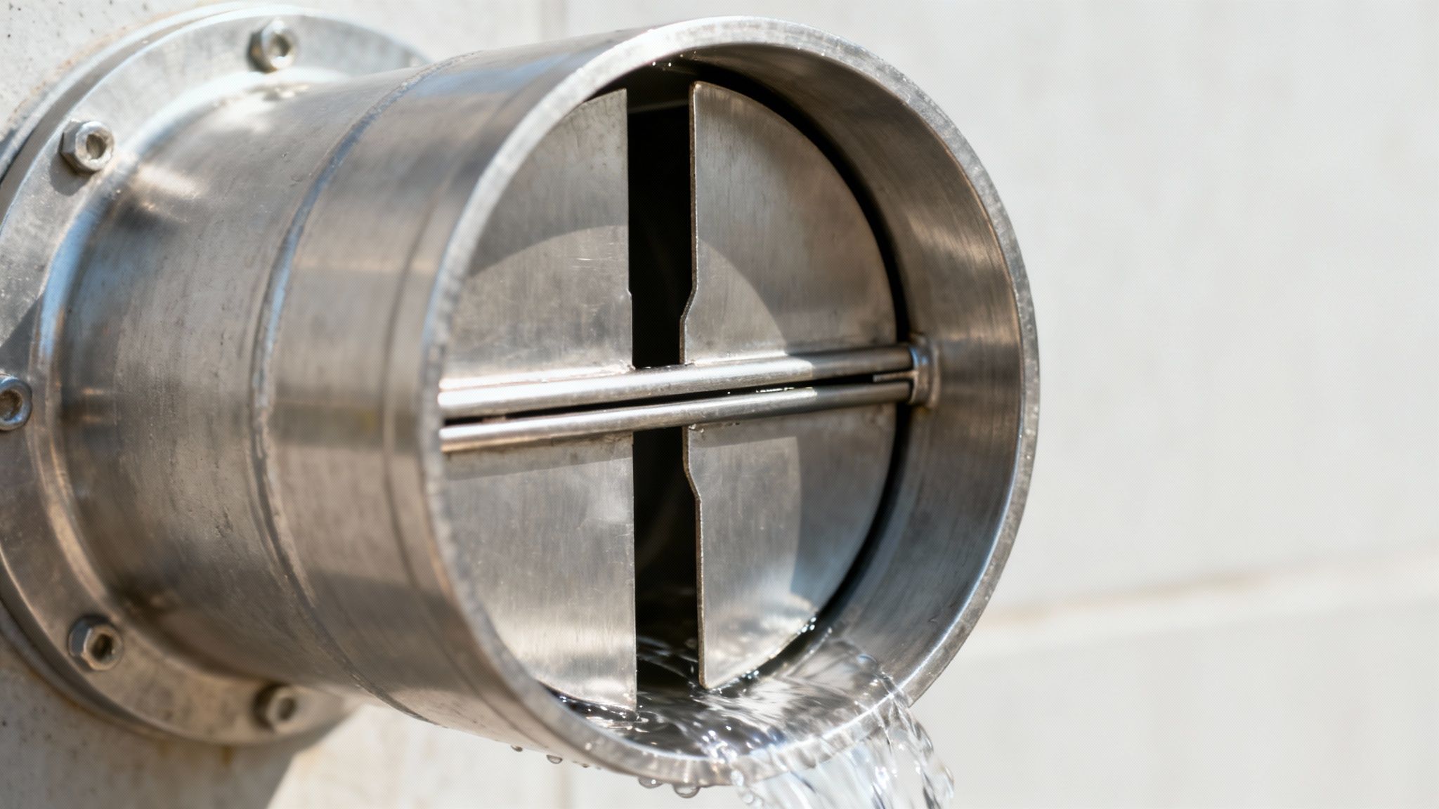 En rottespærre klar til installation i et kloakrør.