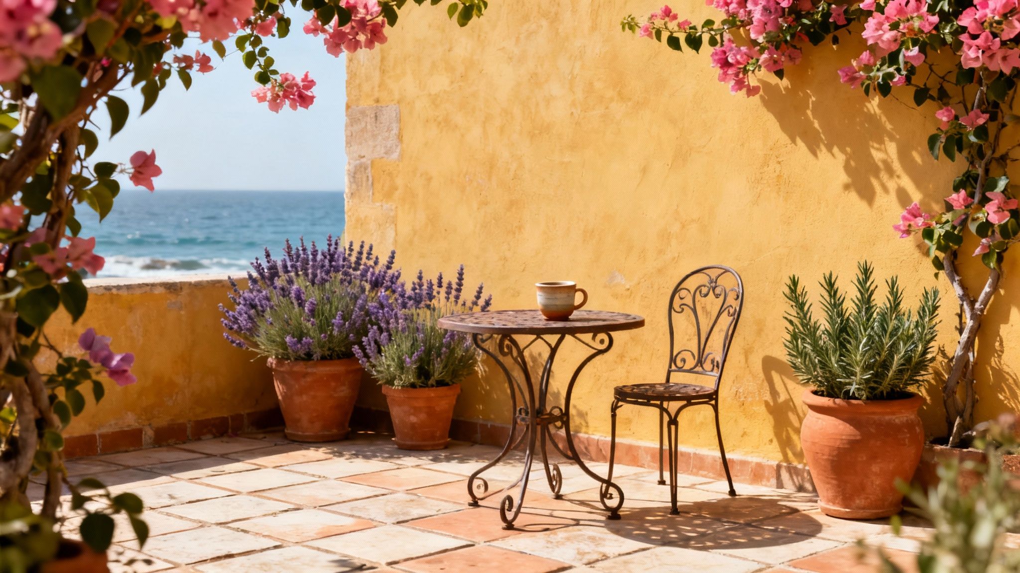Mediterranean Terrace Styling