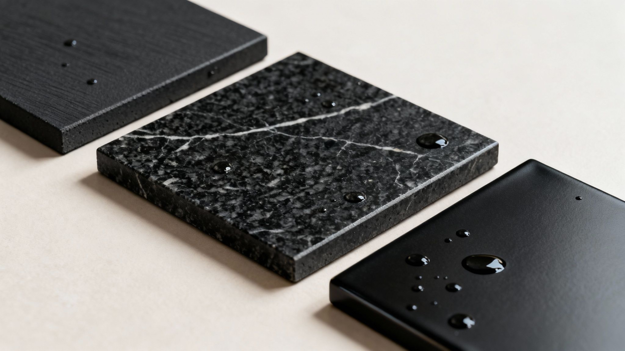 Sorte fliser udendørs i et elegant design