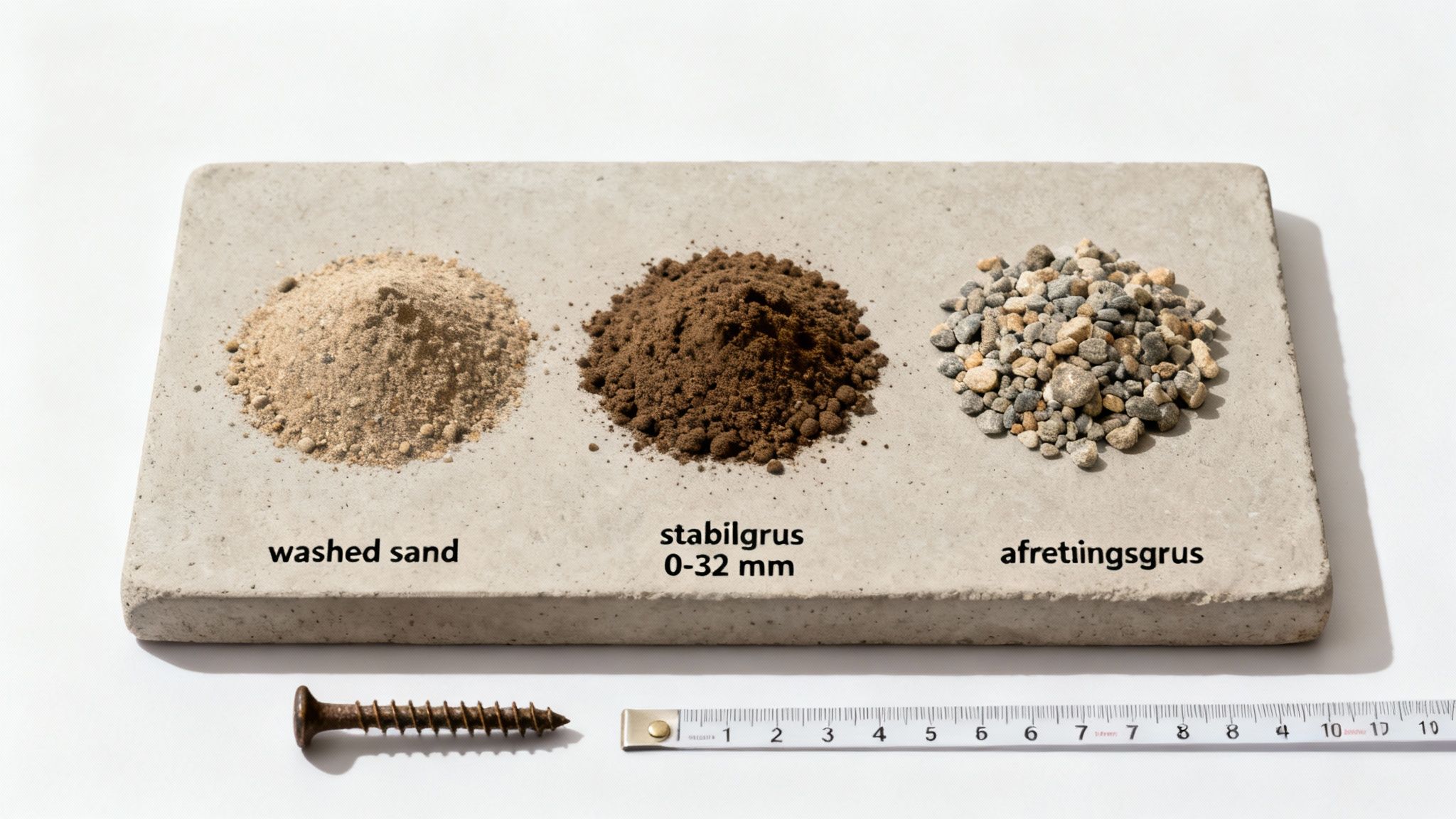 Korrekt valg af materialer til fundament til terrasse