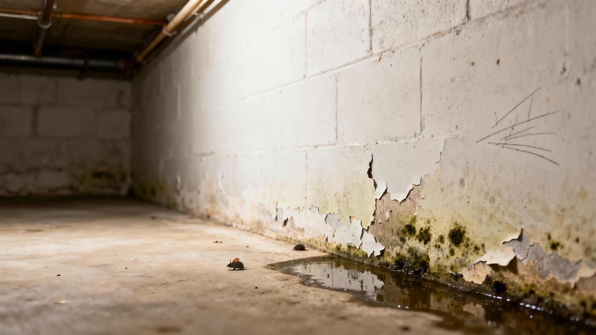 Rotter i kloakken er et alvorligt tegn på en defekt kloakledning