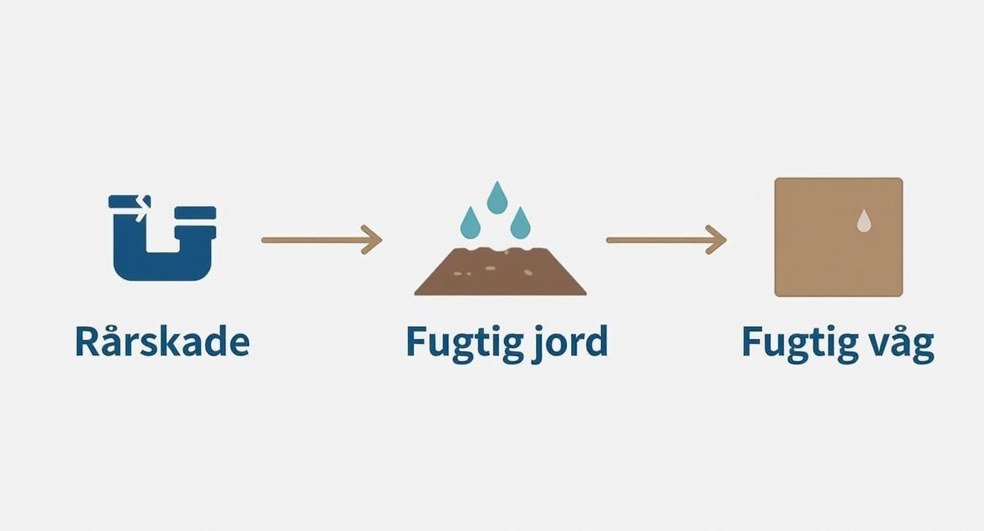 Infographic about Kan kloakskader give fugtproblemer i huset?