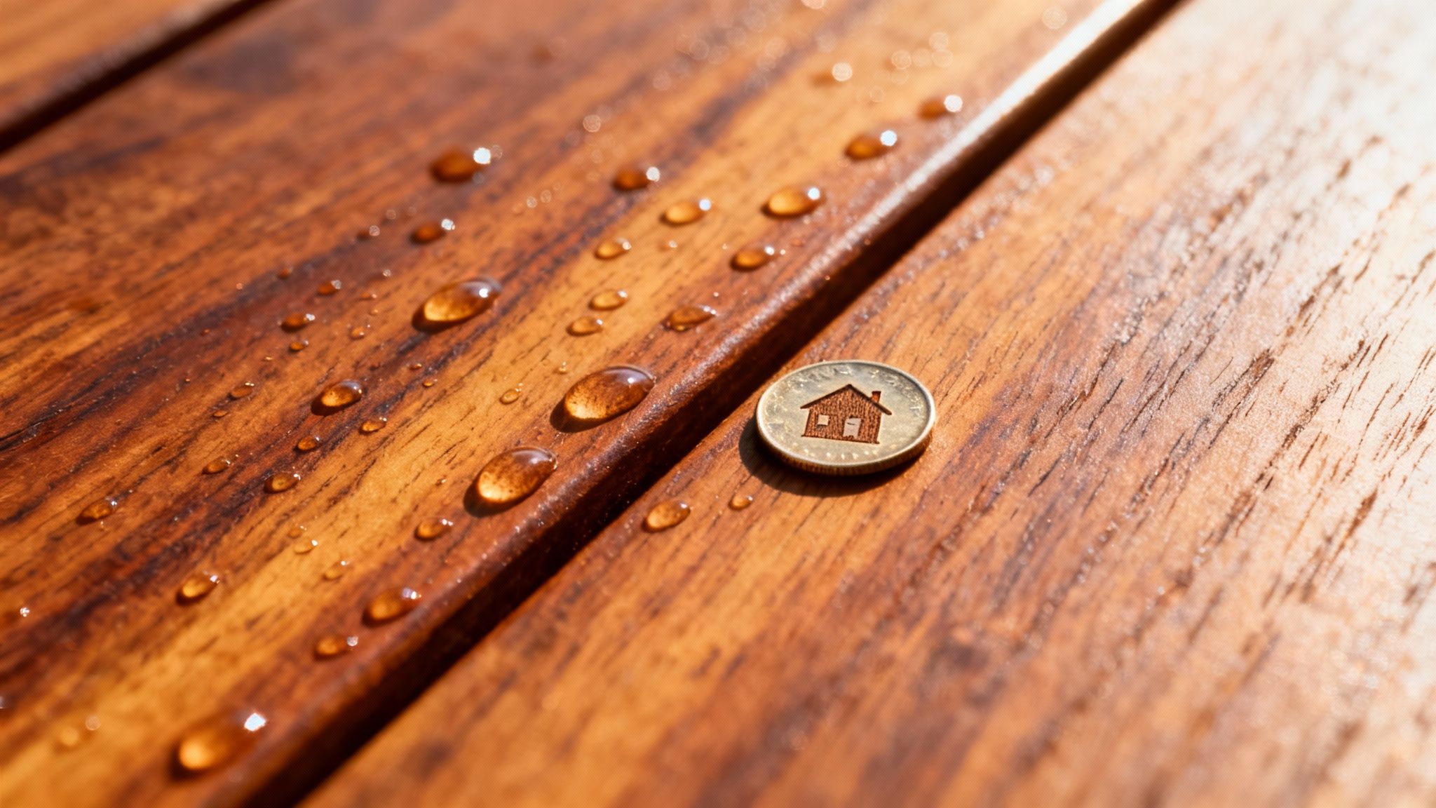 Smuk og holdbar ipé træterrasse i solskin