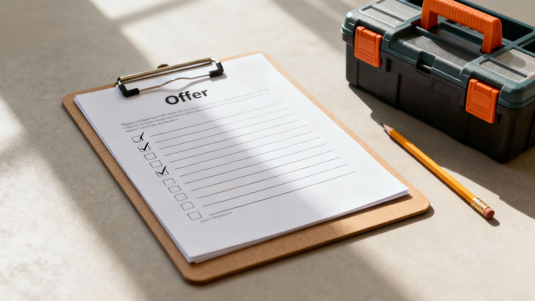 En person der kigger på et byggeprojekt sammen med en tømrer