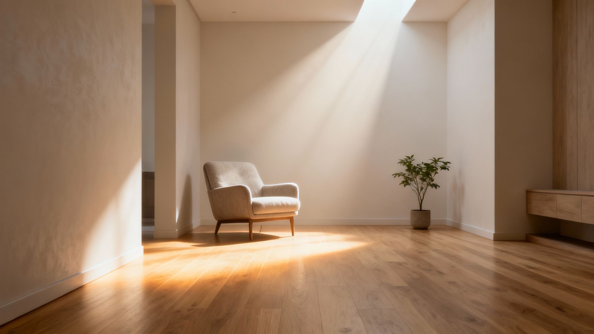 Person der justerer termostat for gulvvarme