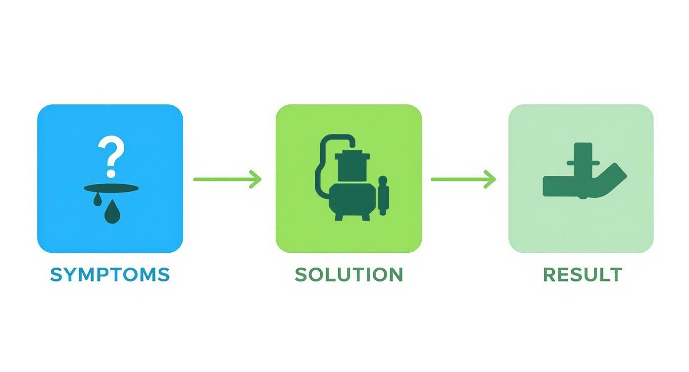 Infographic about spuling af kloak