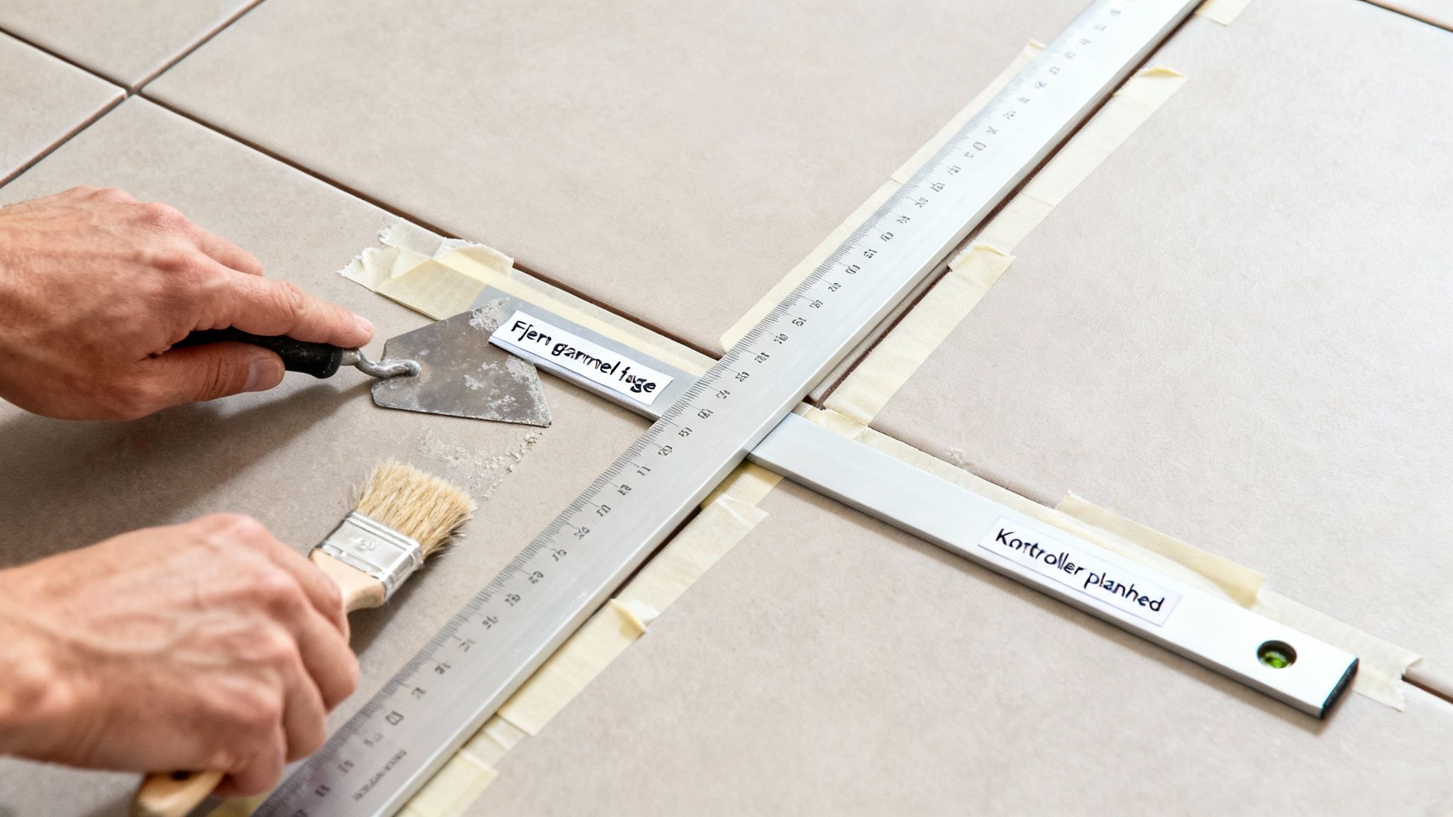 Forbered underlaget før fugning