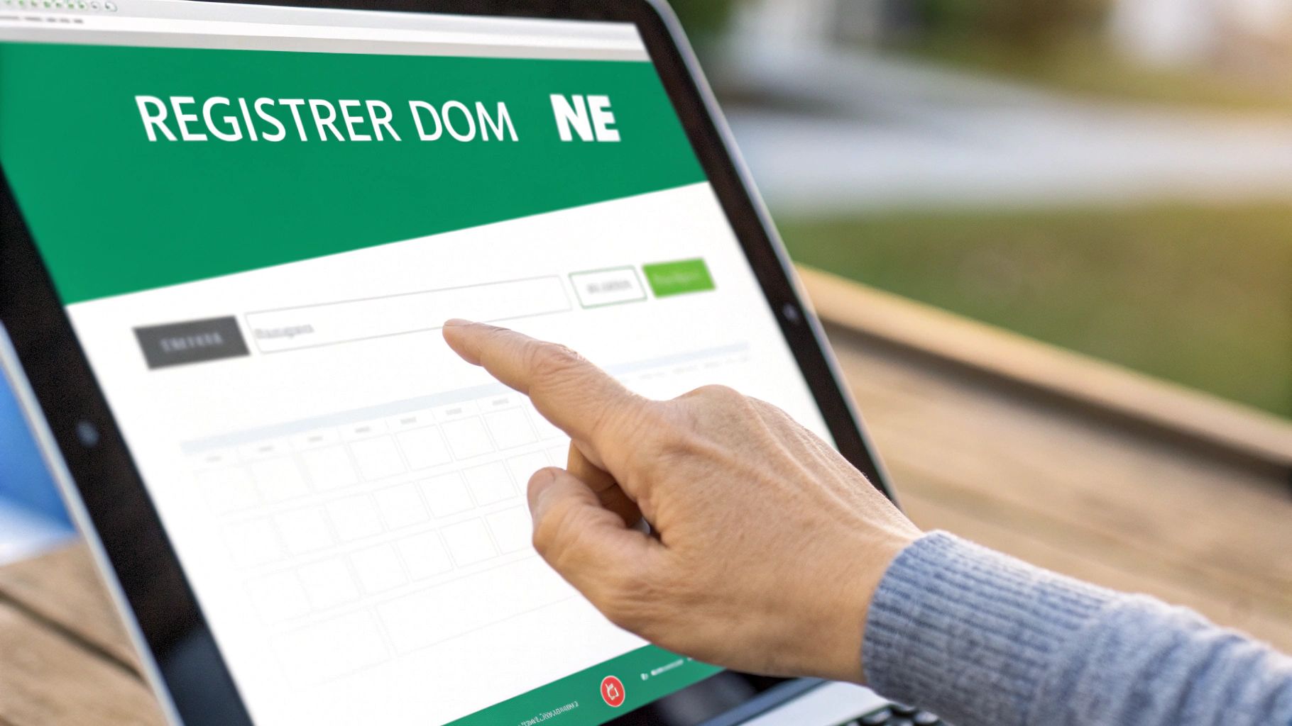 En abstrakt illustration af netværkskabler og servere, der symboliserer den tekniske infrastruktur bag domæneadministration