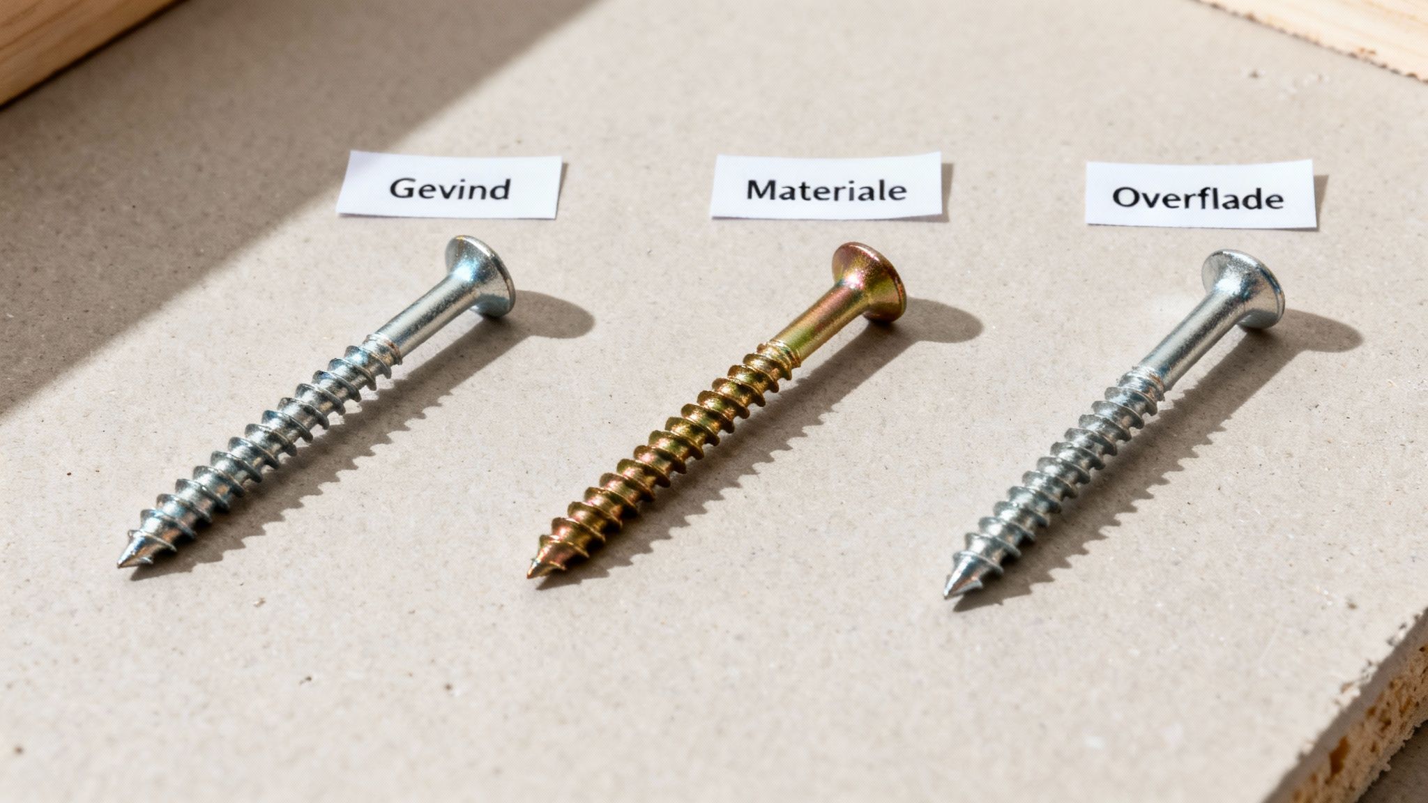 Gipsskrue klar til montering