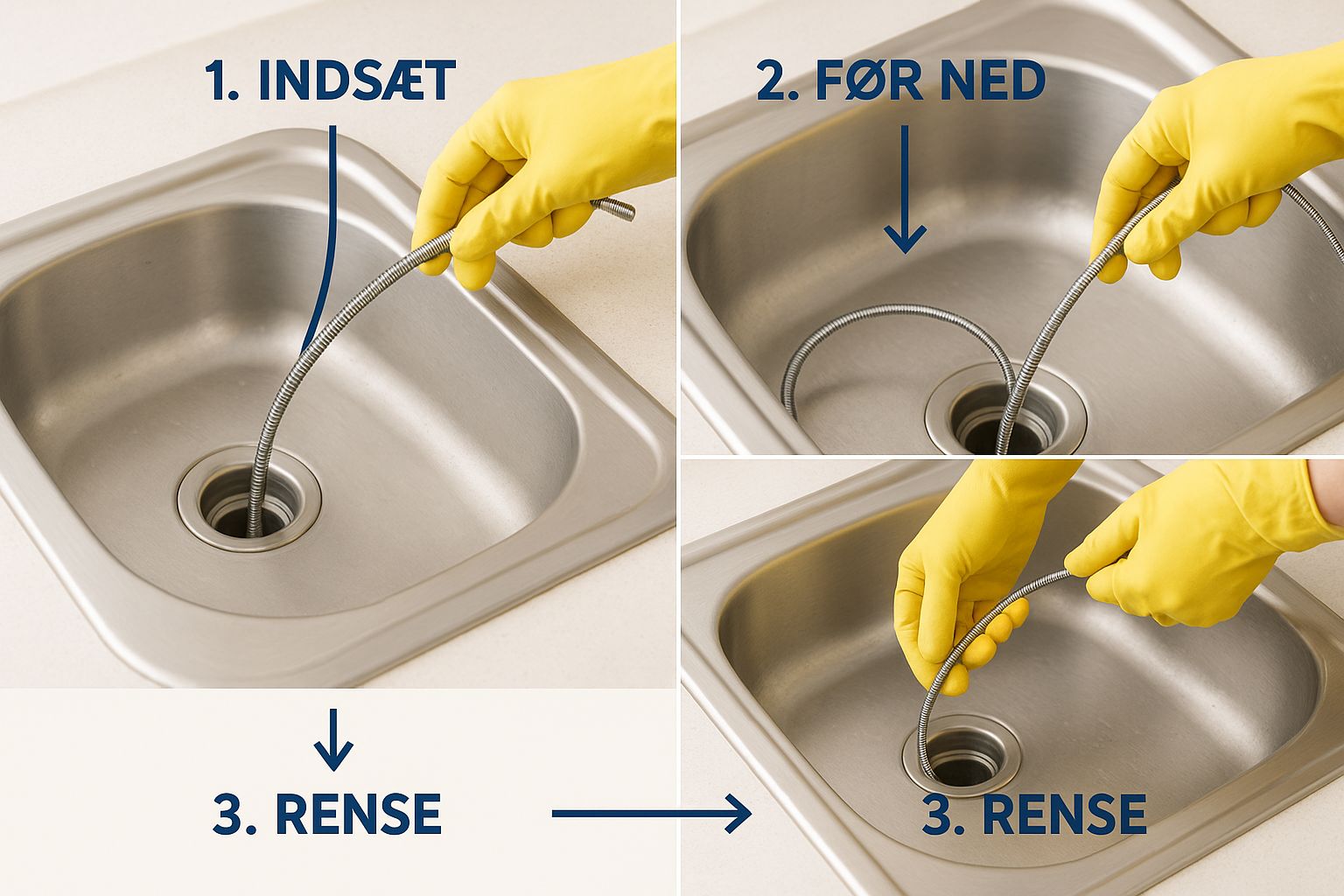 Infographic about Hvordan renser jeg min kloak?