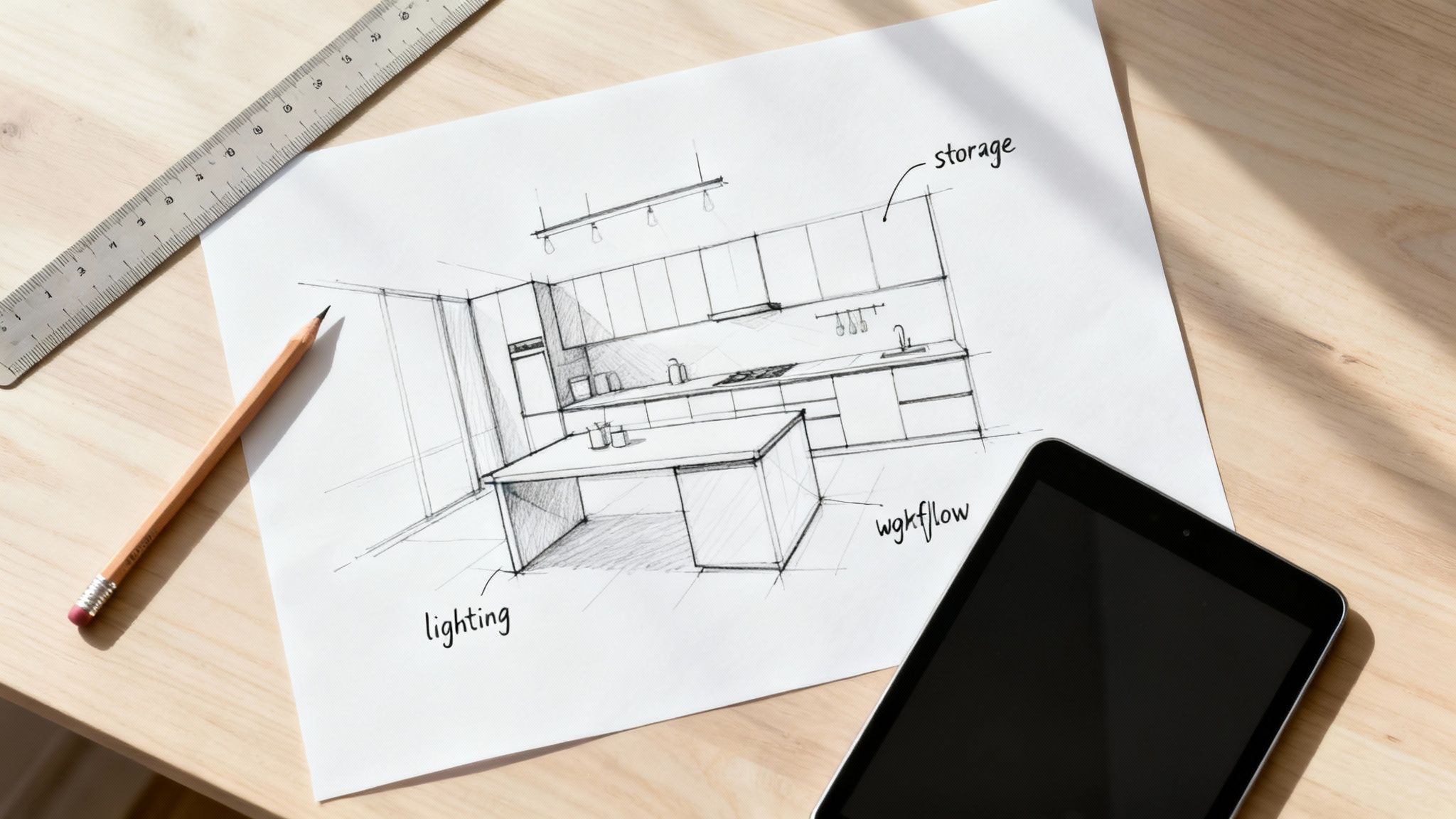 Et moderne og funktionelt køkken med fokus på indretning