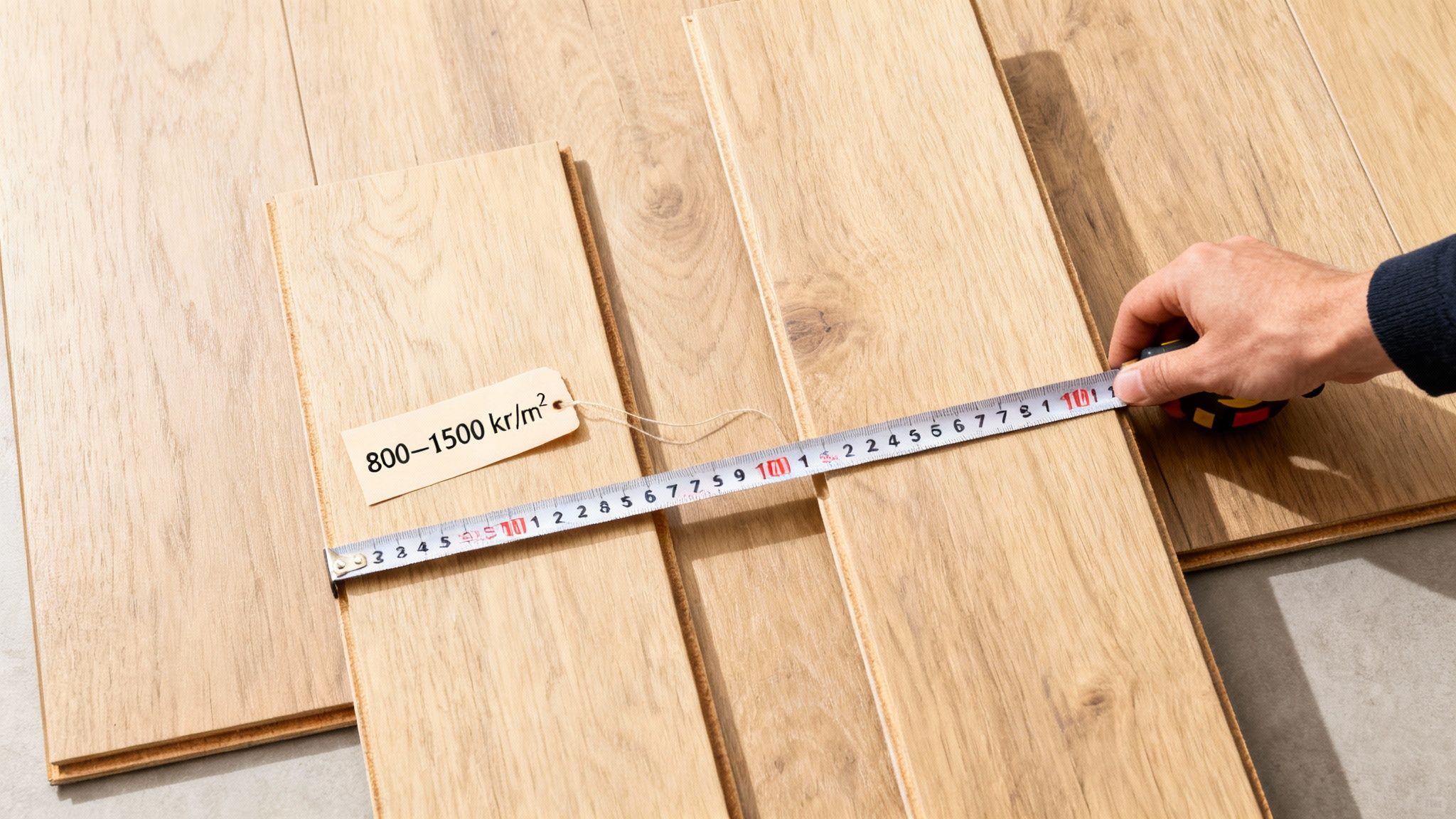 Gulvvarmerør lagt ud klar til støbning af beton