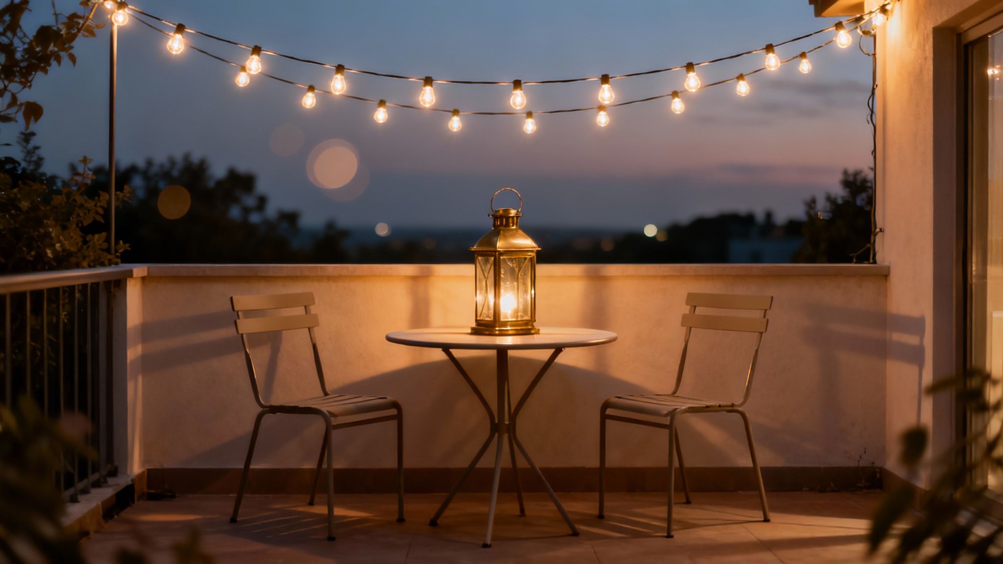 Soft Outdoor Lighting (Lanterns & String Lights)