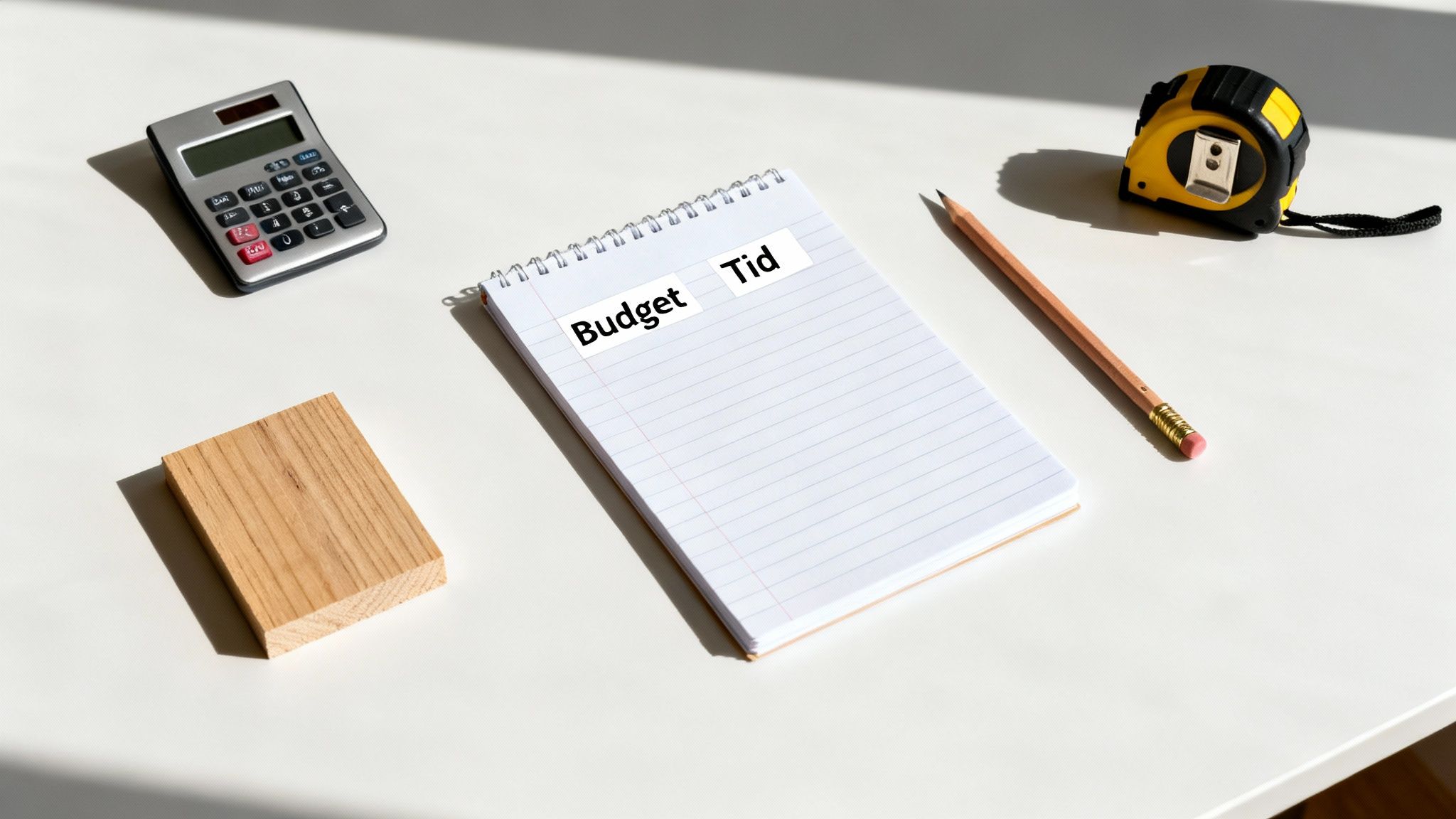 Oversigt over budget og tidsforbrug