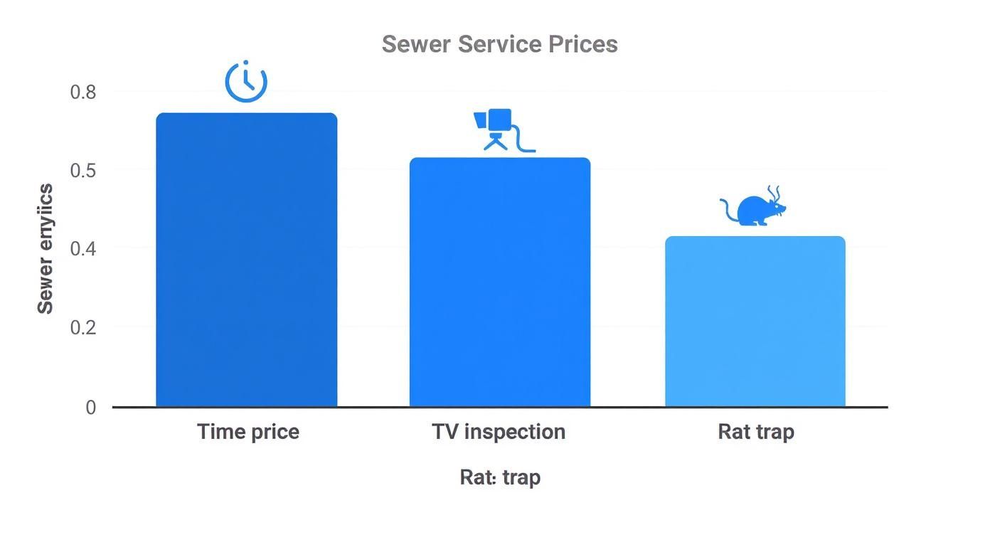Infographic about Hvad koster kloakservice i gennemsnit?