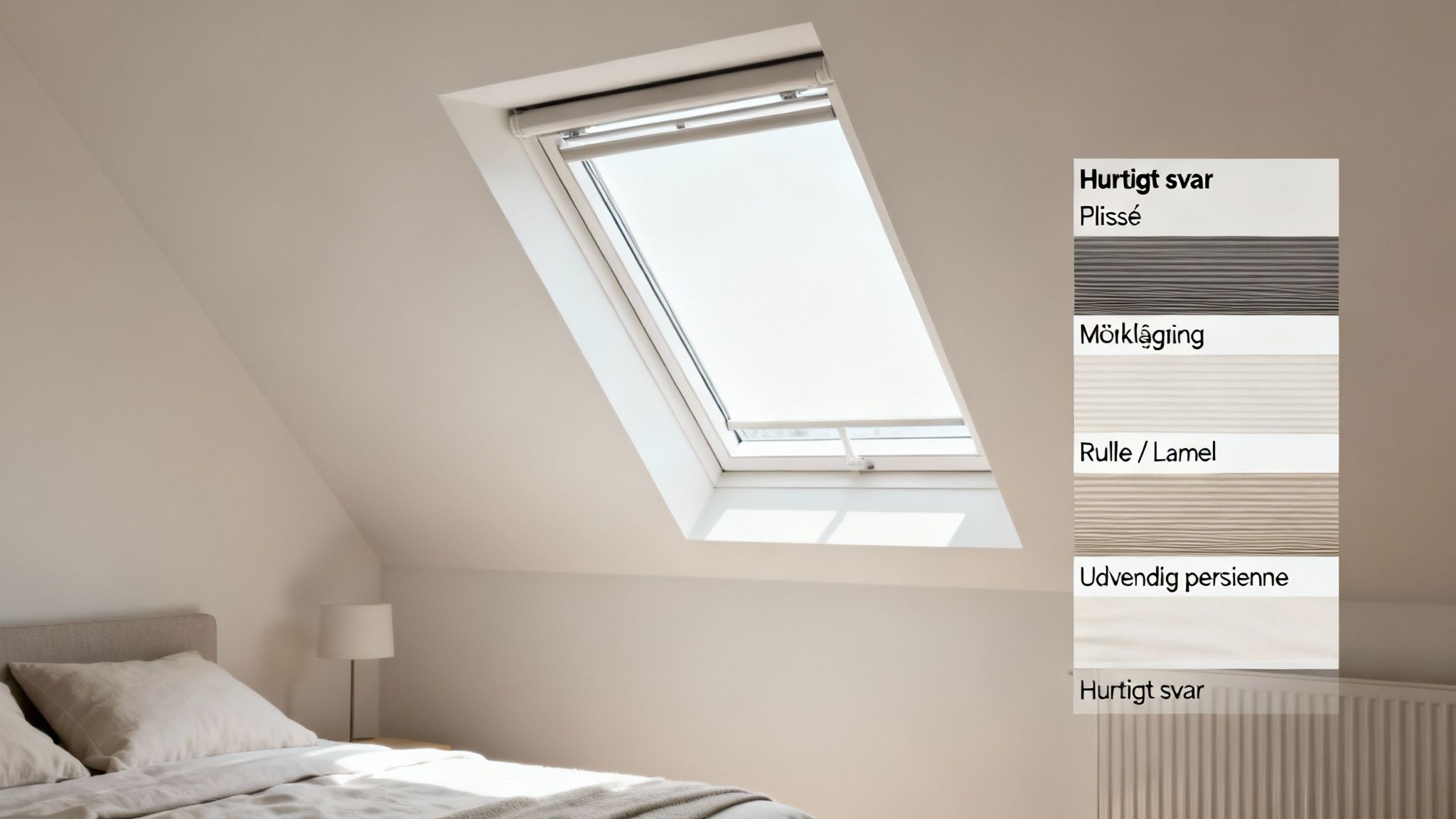 Gardiner til Velux vinduer