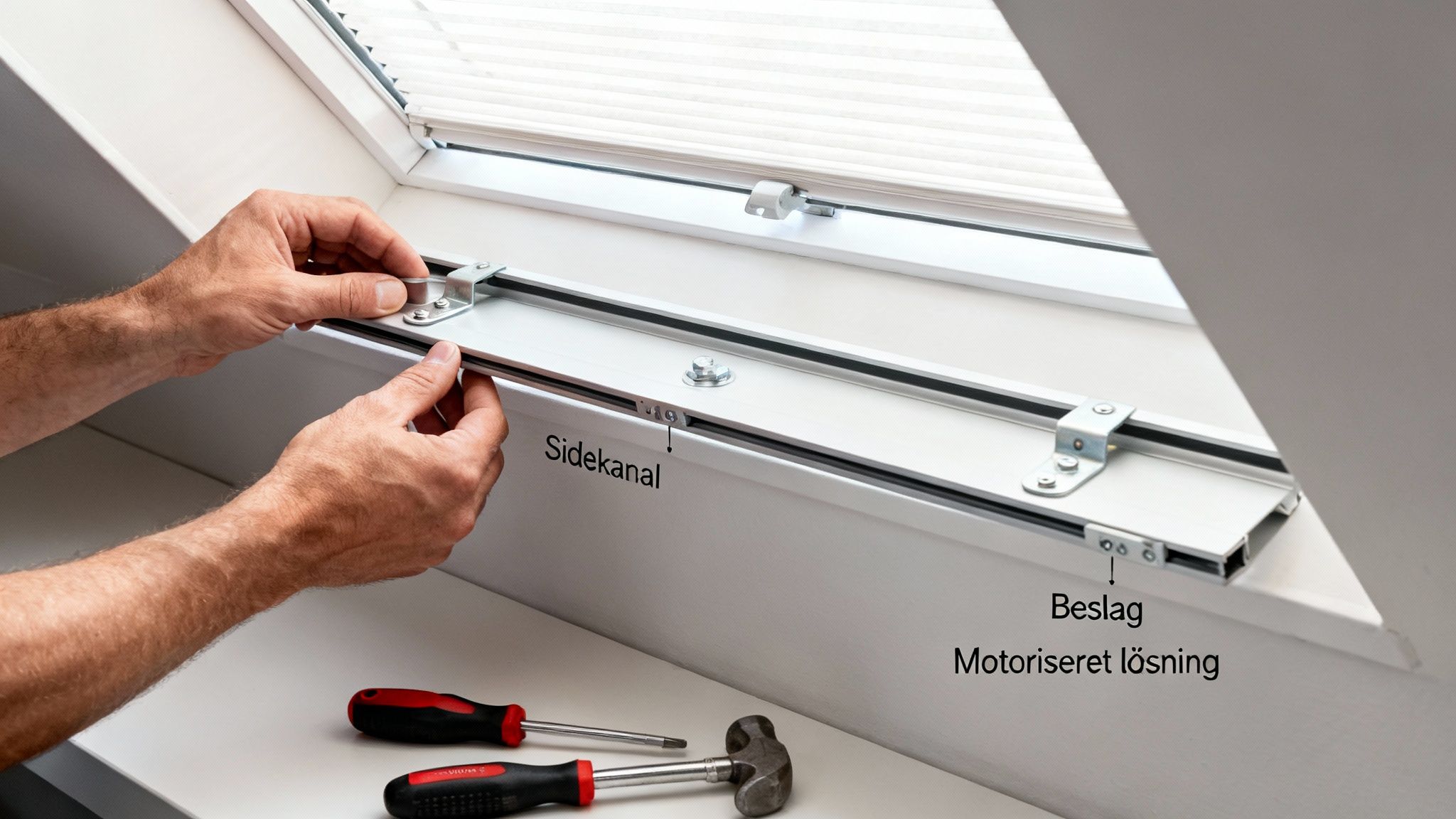 Montering af Velux gardin