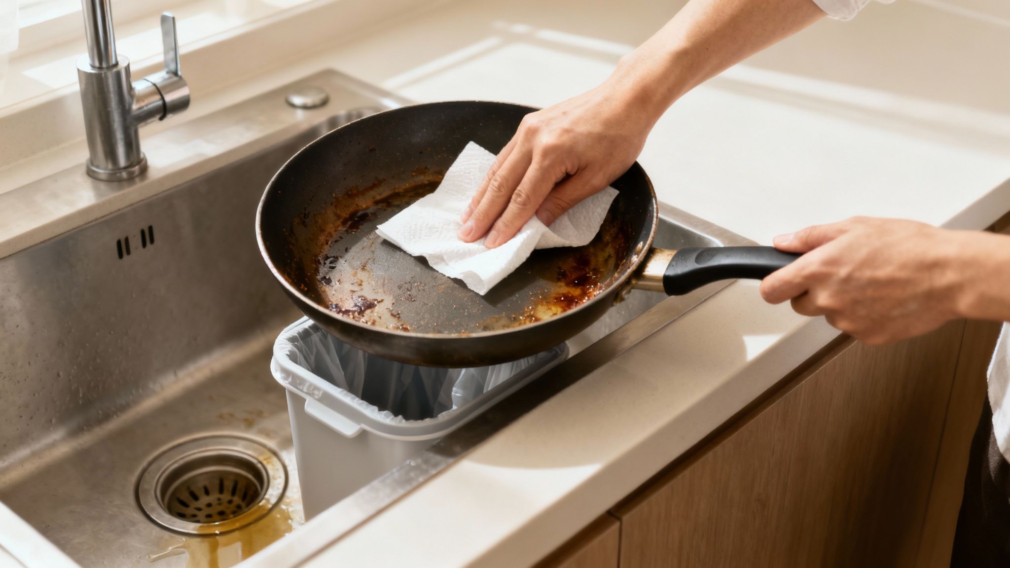 En ren og velfungerende kloakbrønd efter professionel service