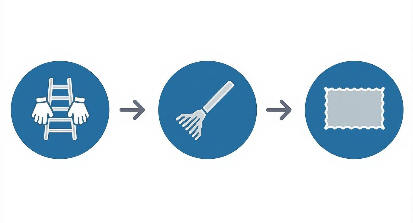 Infographic about Kan man selv rense tagrender