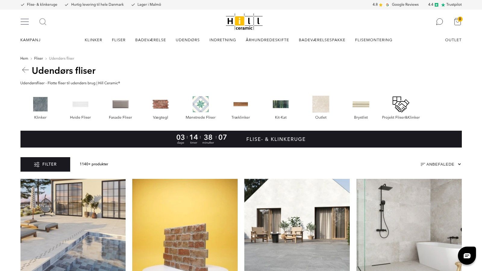 Hill Ceramic (DK) – Udendørs klinker/keramik