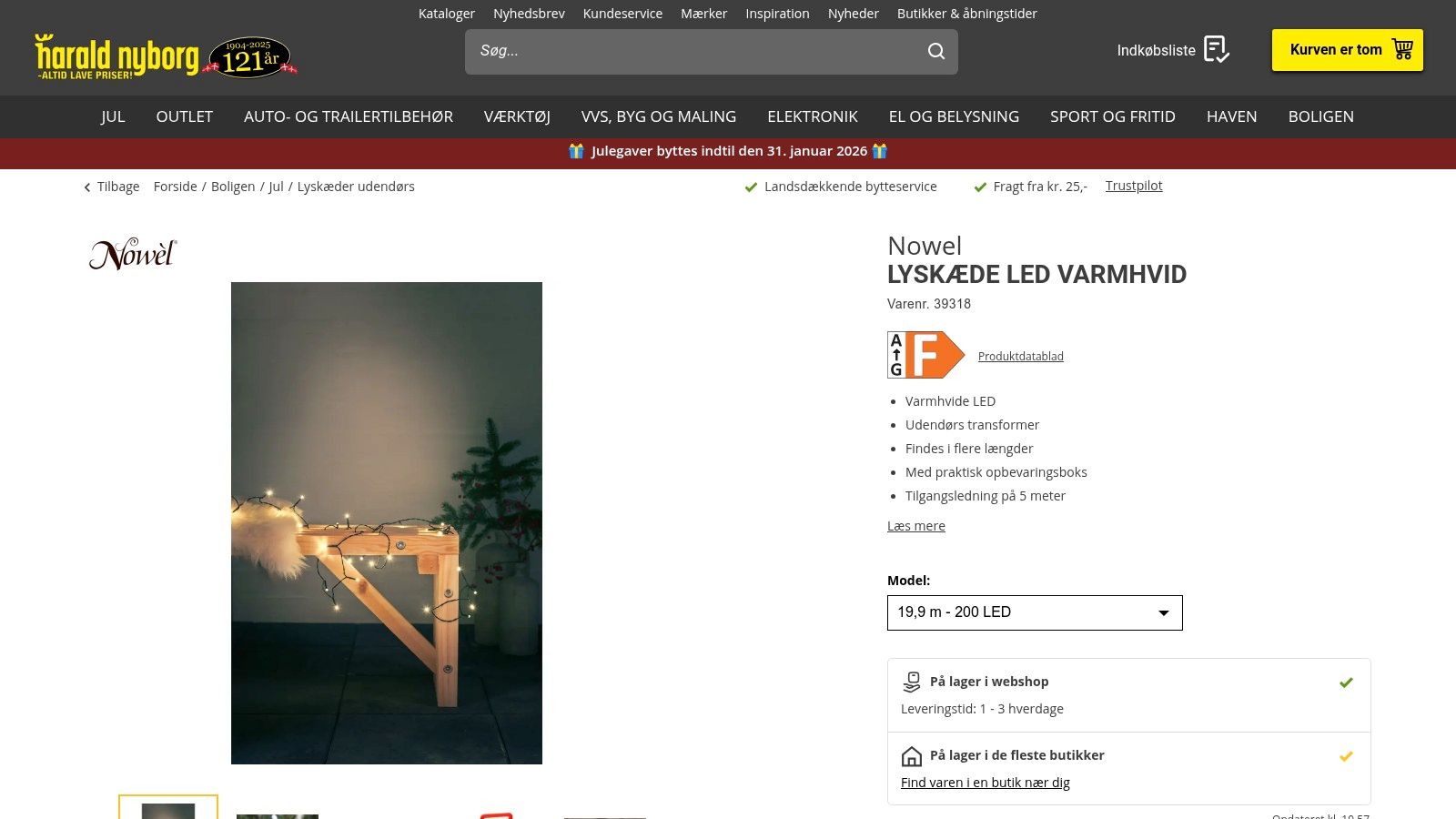 Harald-Nyborg.dk: Budgetvenlige Lyskæder og Hurtig Levering