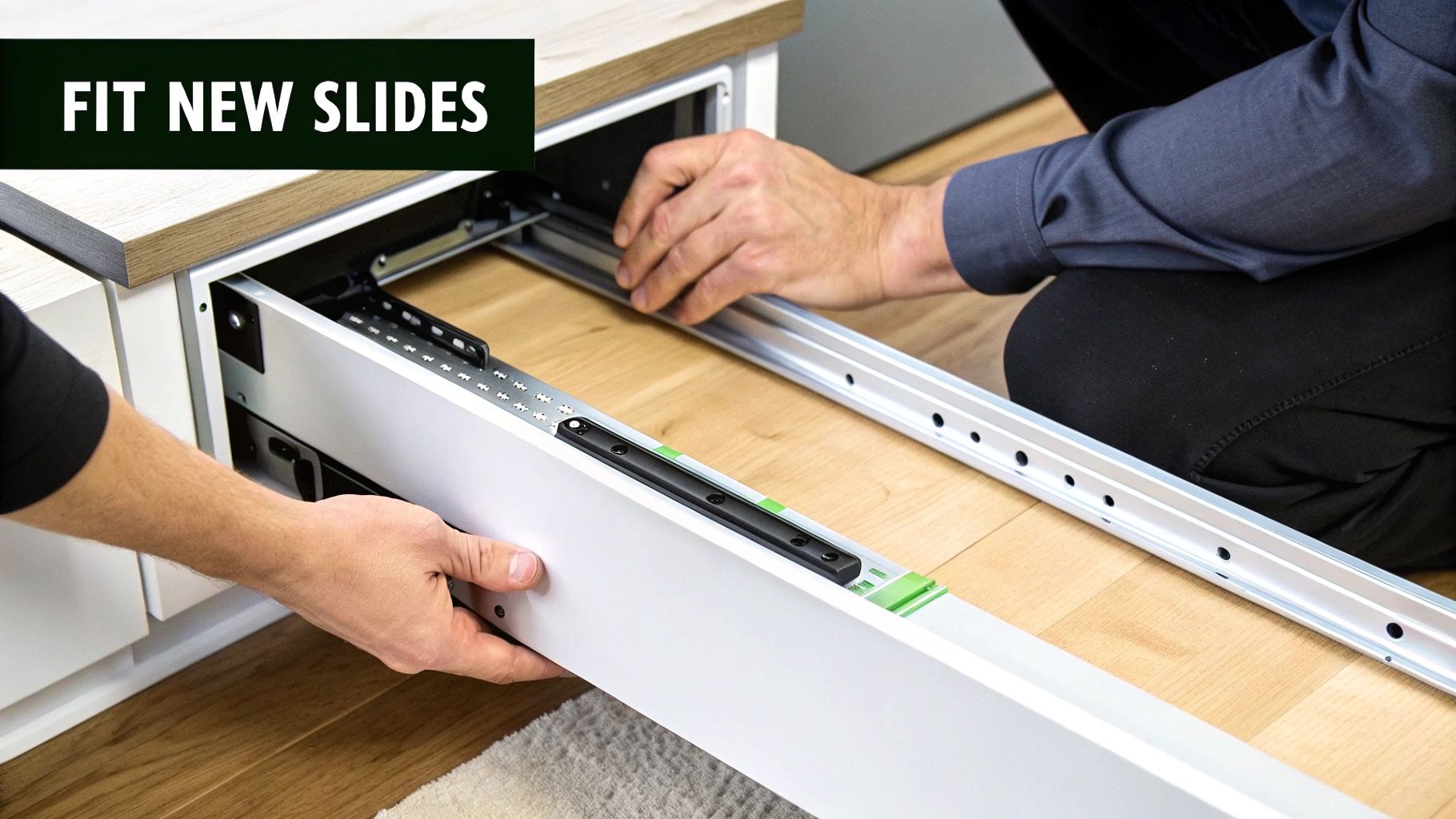 How to Install Soft Close Drawer Slides: DIY Guide | Sinclair Cabinets ...