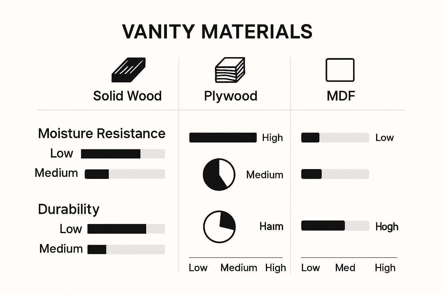 Infographic about best bathroom vanity brands