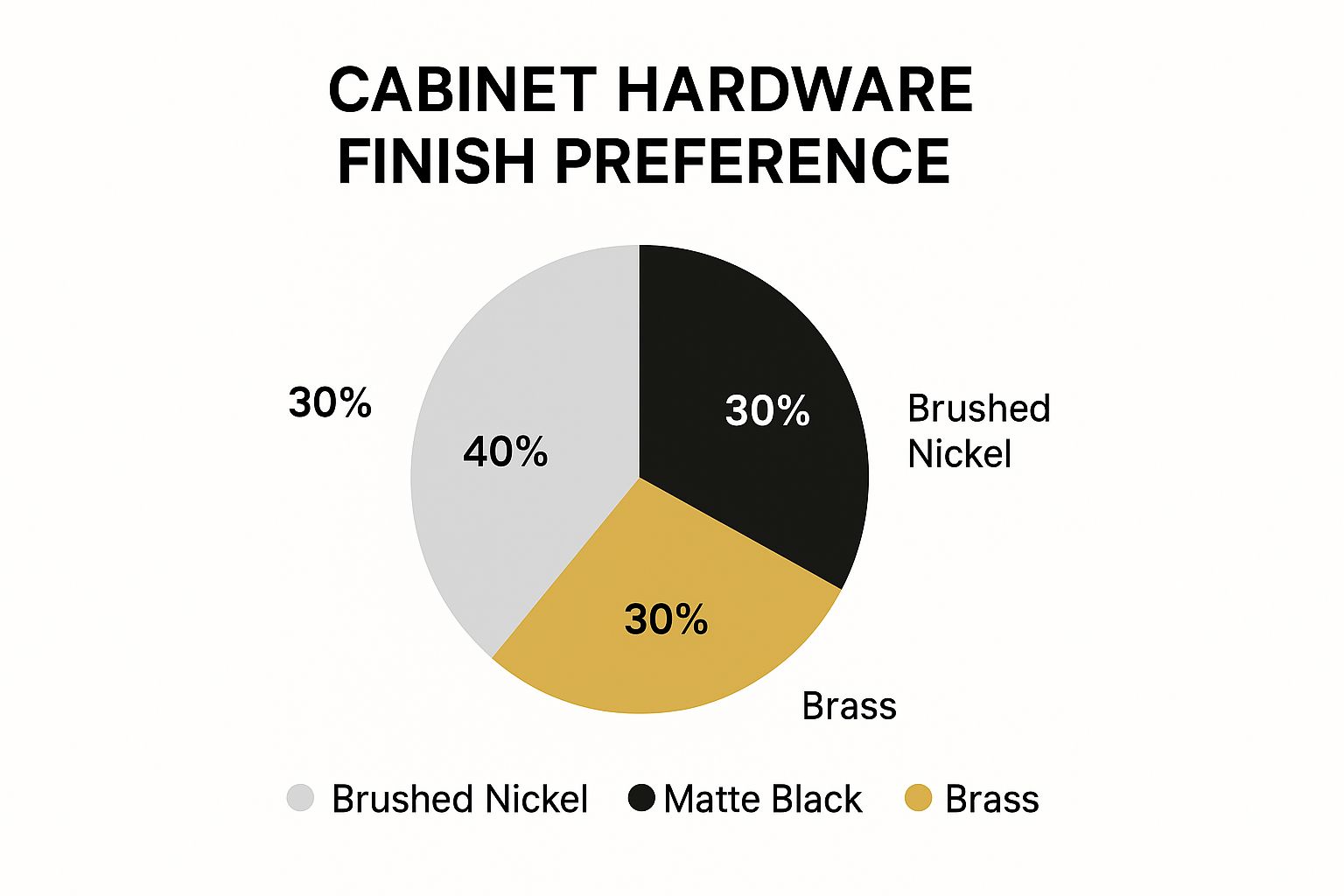 Infographic about choosing cabinet hardware