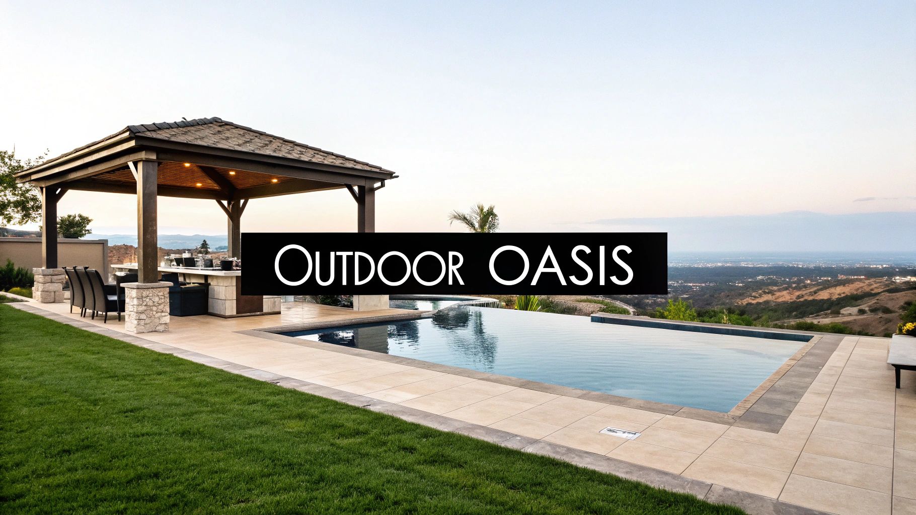 Outdoor Living Spaces and Infinity Pools