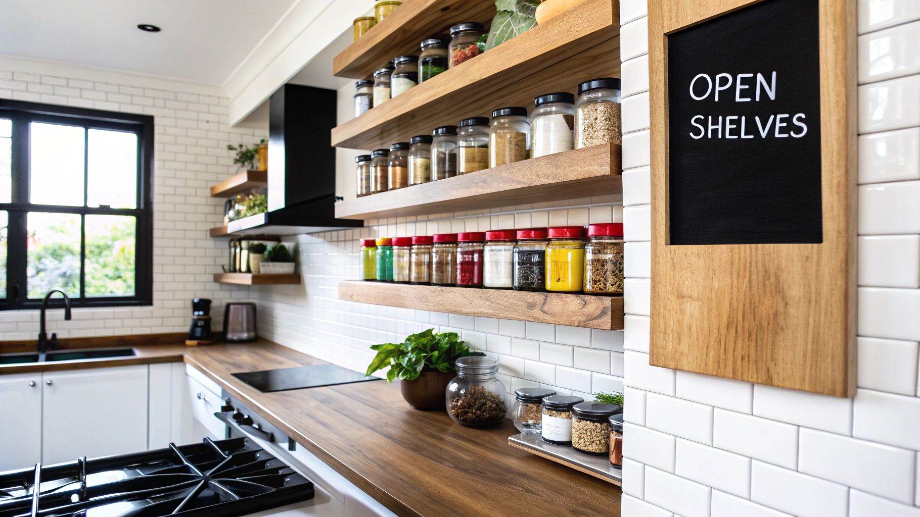 Open Shelving and Wall-Mounted Storage
