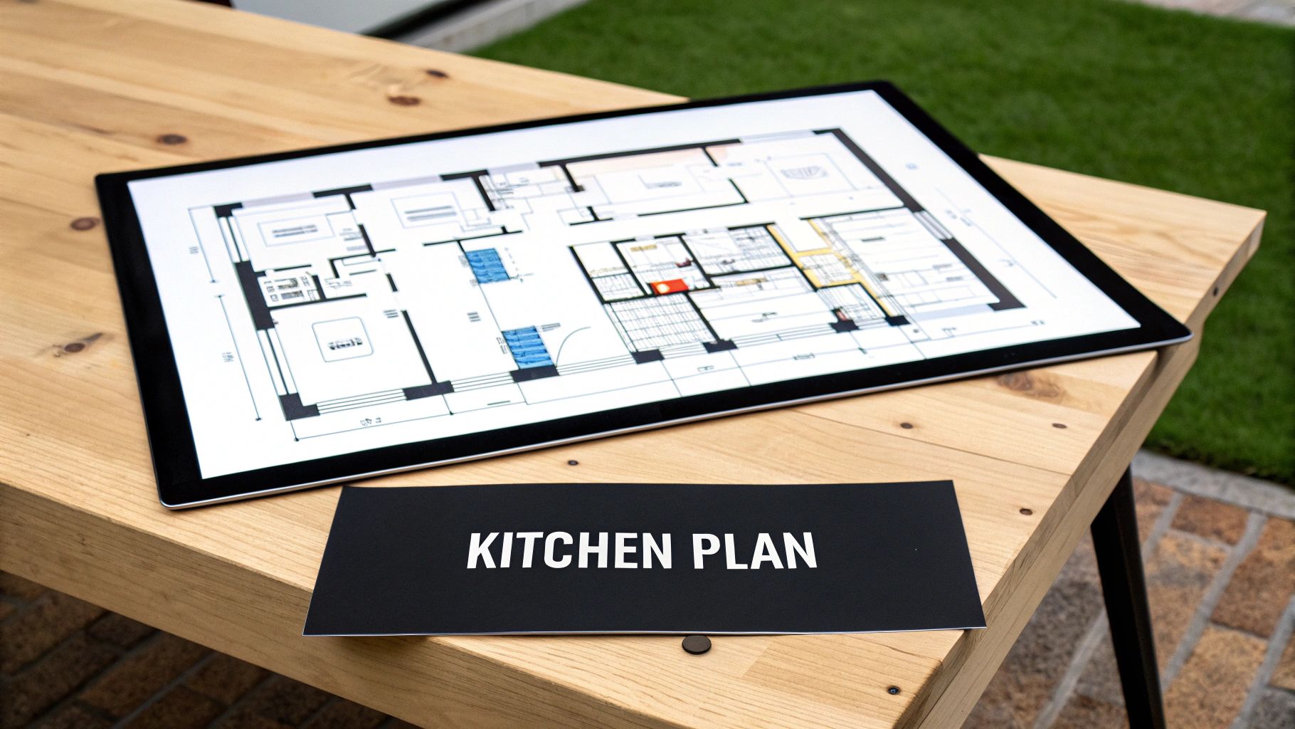 A beautifully arranged kitchen with white cabinets and a central island, demonstrating good design flow.