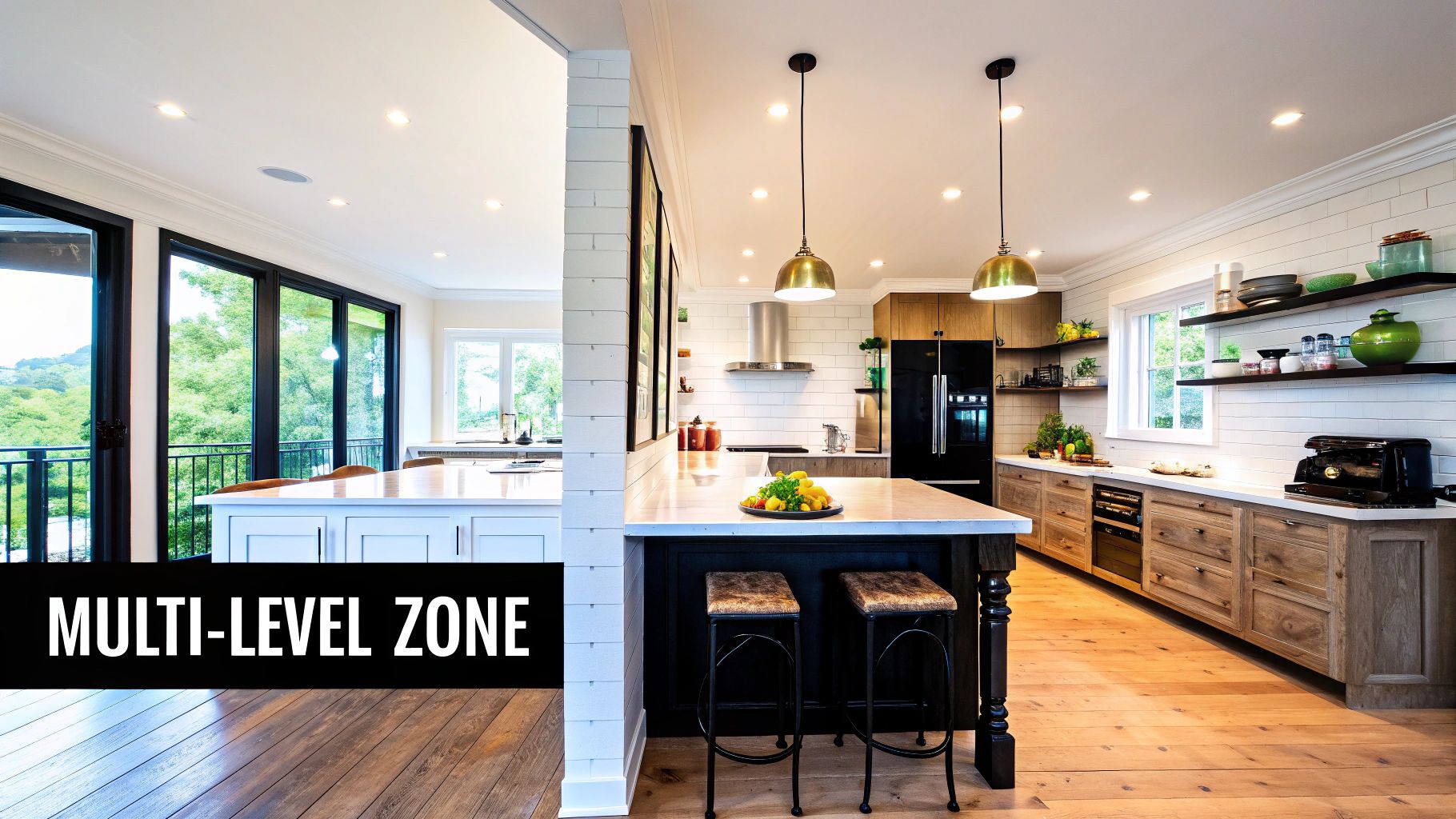 The Multi-Level Island: Dynamic Functionality and Visual Depth