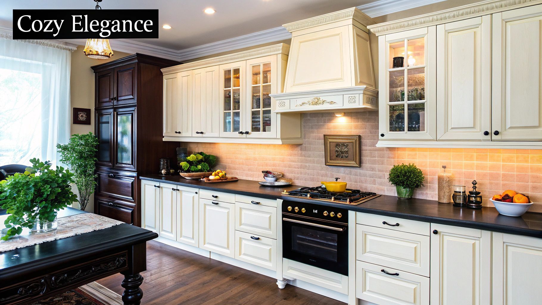 Warm White and Cream Cabinets