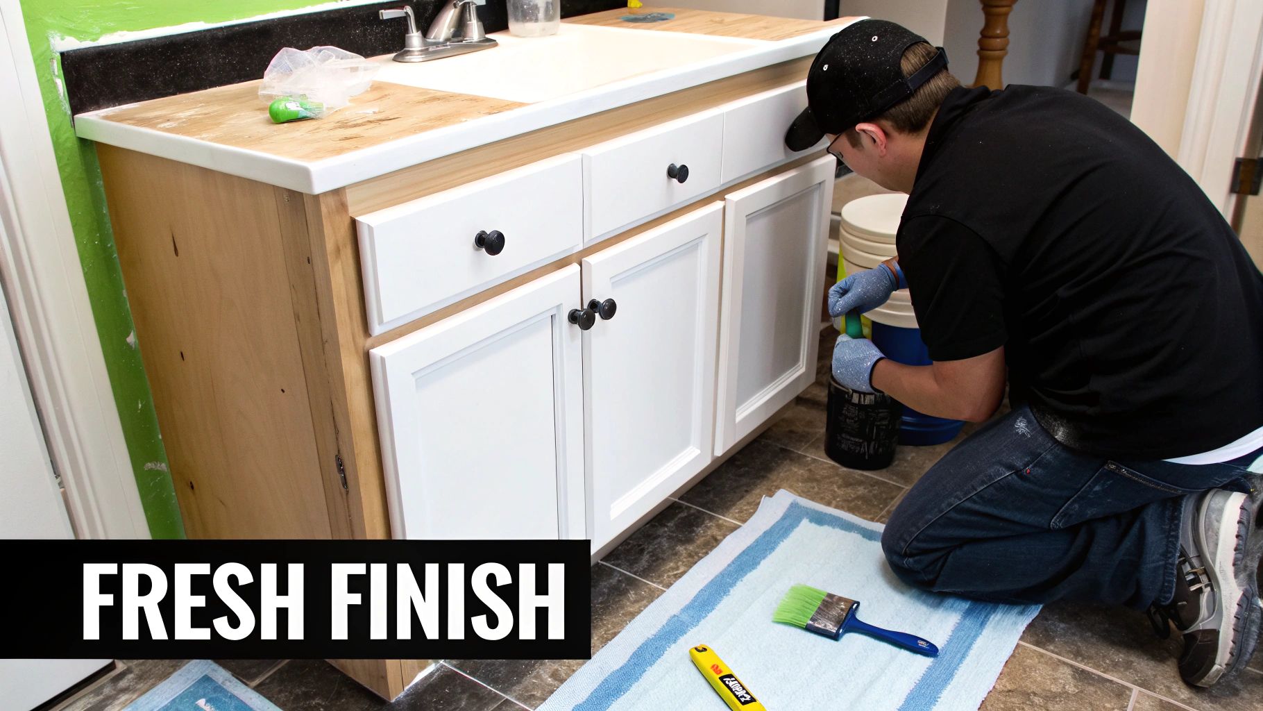 Paint and Refinish Existing Cabinets