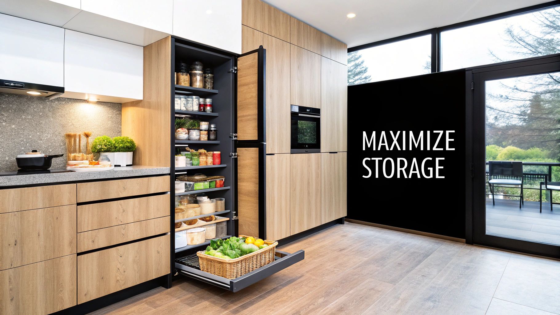 Thoughtful material selection is key for custom kitchen cabinets.