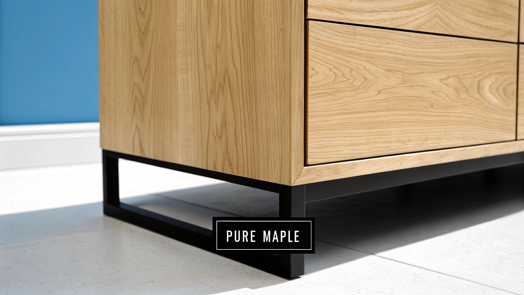 Maple wood grain detail for kitchen cabinets