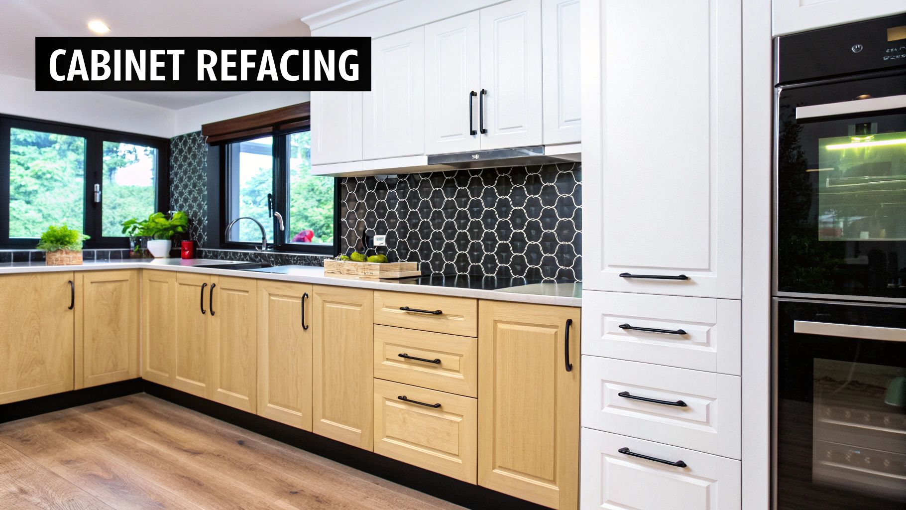 Kitchen Cabinet Refacing Before and After
