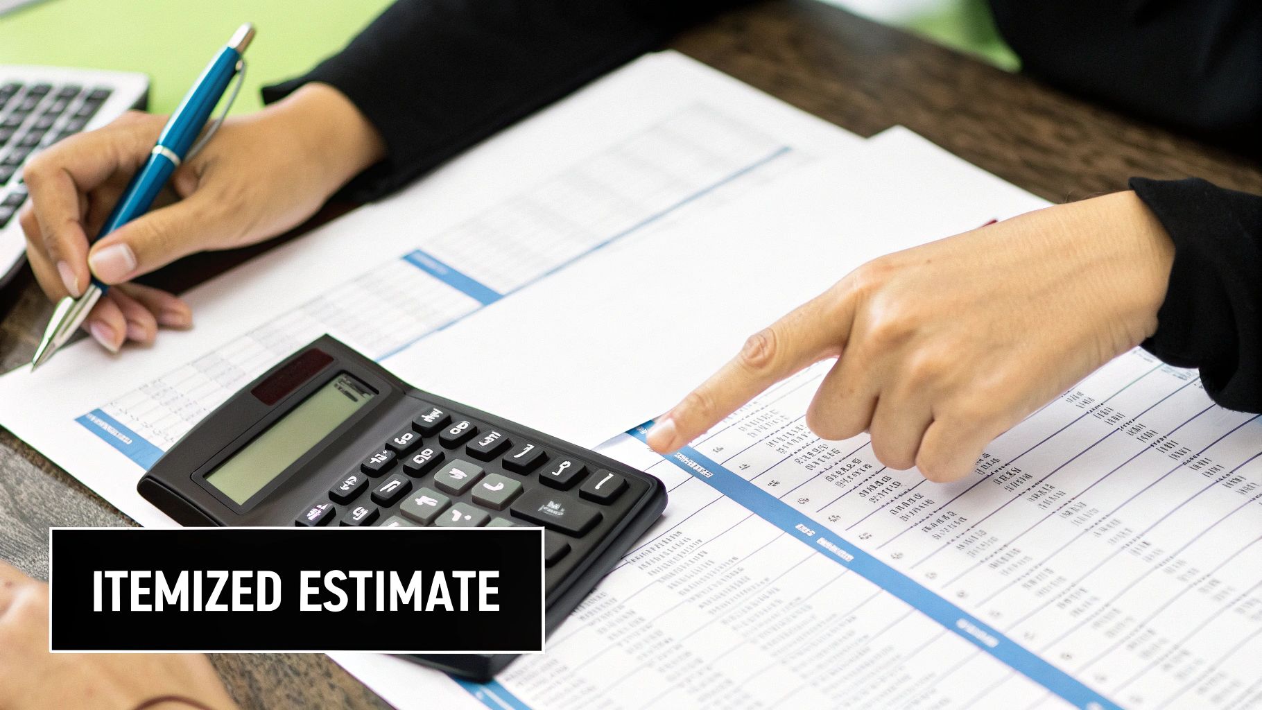 Can you provide a detailed, itemized written estimate?