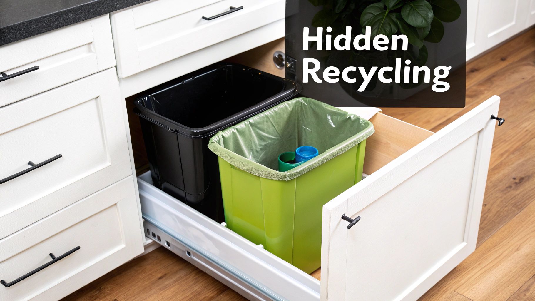 Pull-Out Trash and Recycling Centers