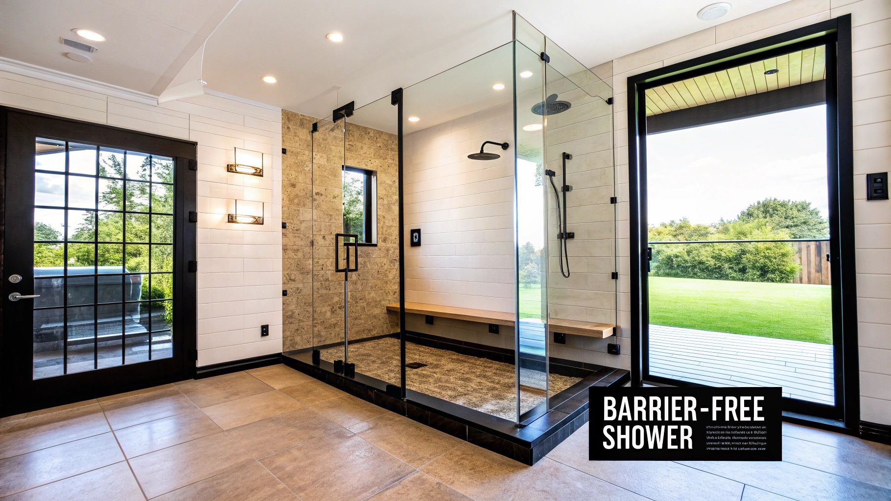 1. The Modern Mainstay: Walk-in Shower Conversion