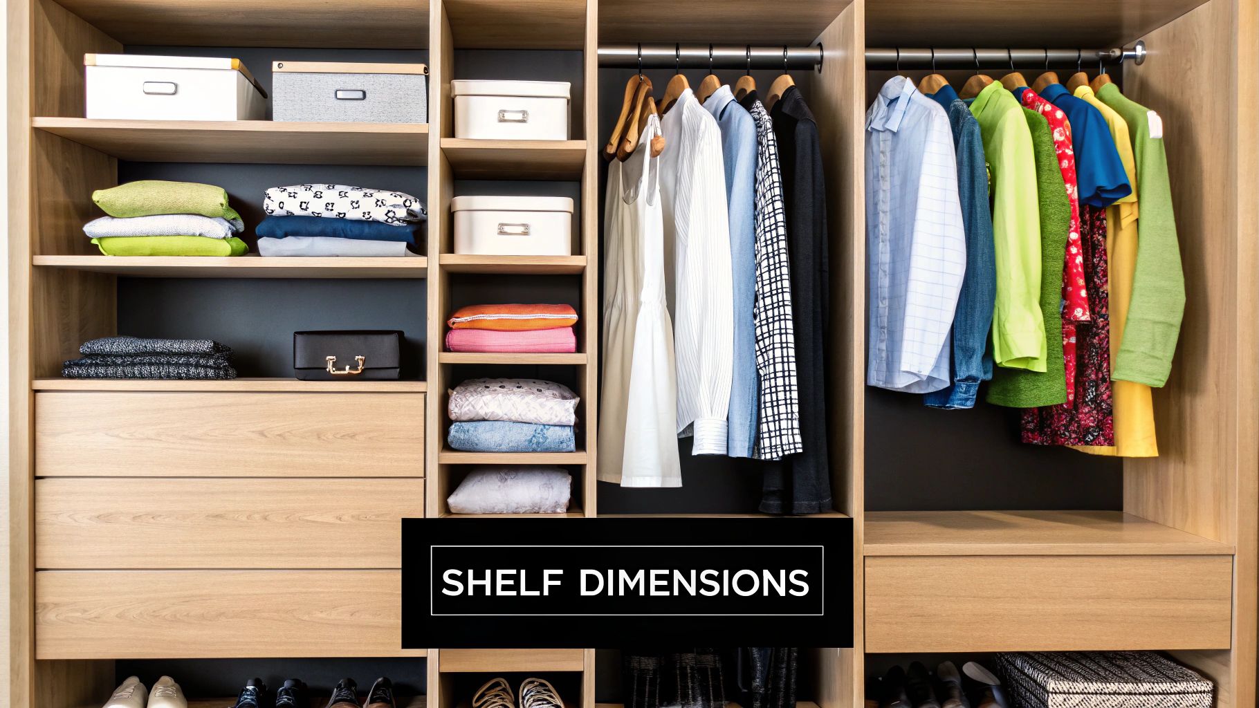 Closet shelving