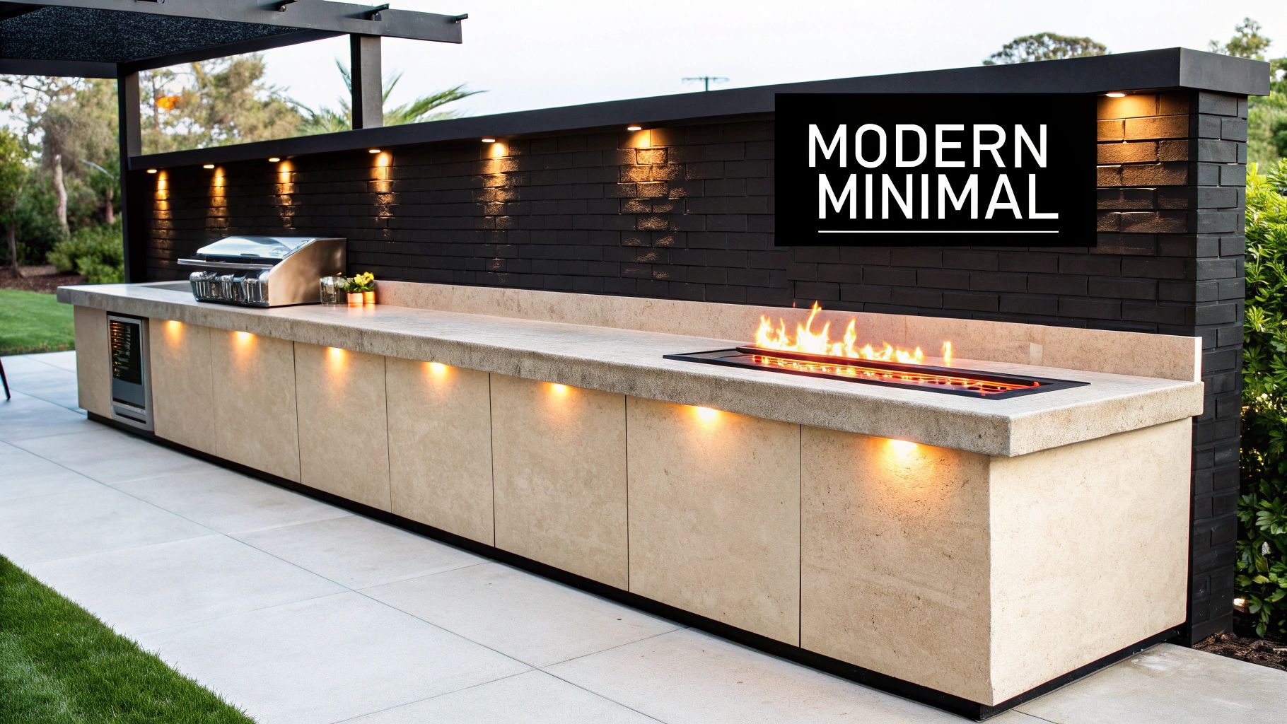 Minimalist Modern Concrete Kitchen