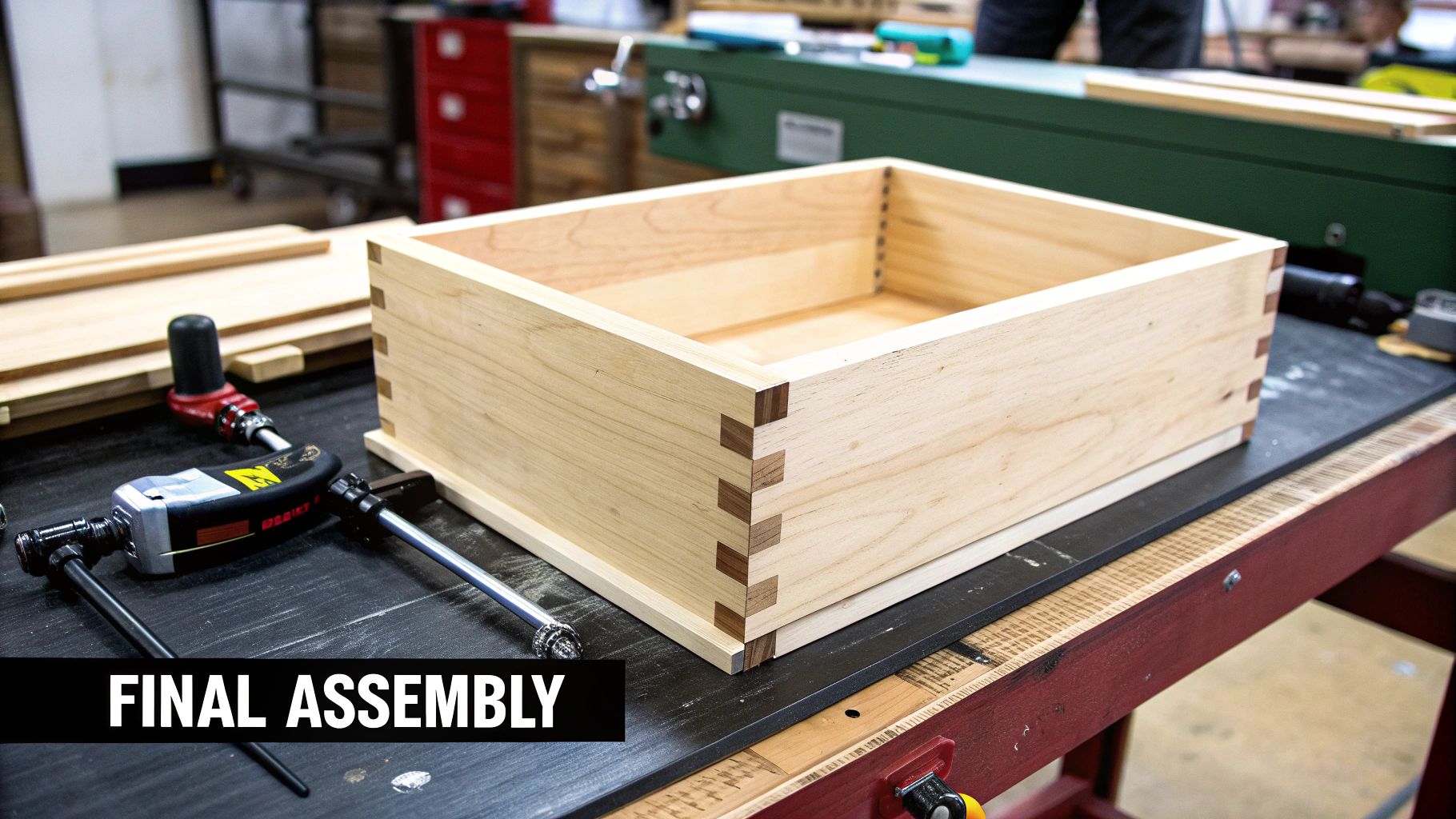Finishing a Dovetail Drawer