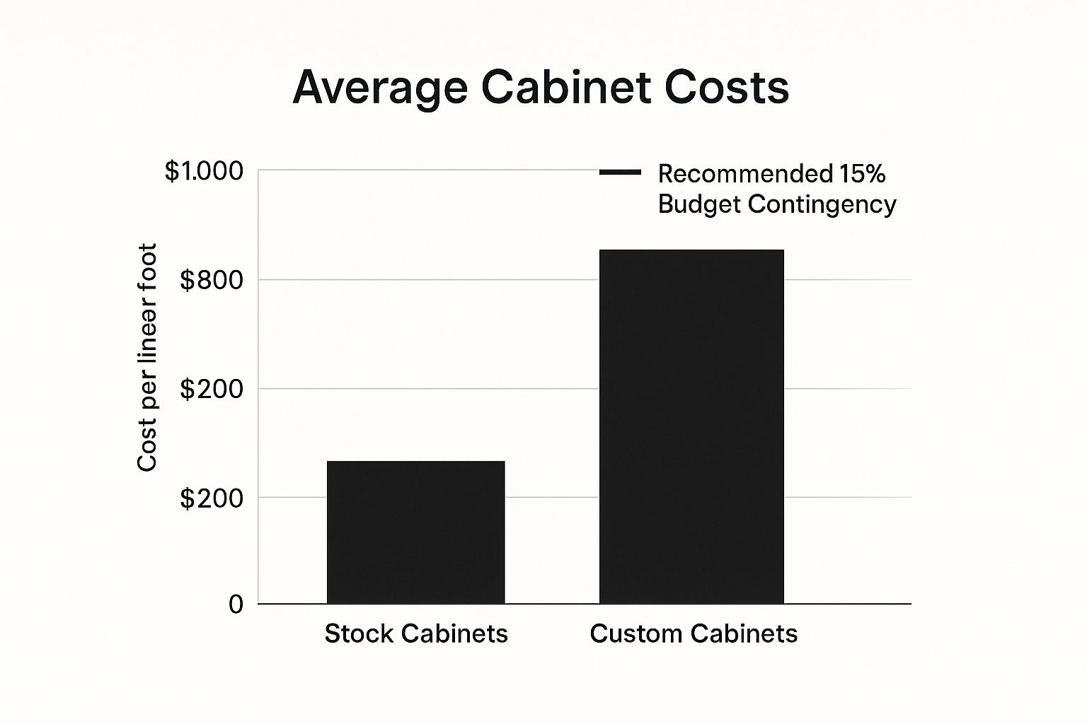 Infographic showing key data about Cost and Budget Considerations