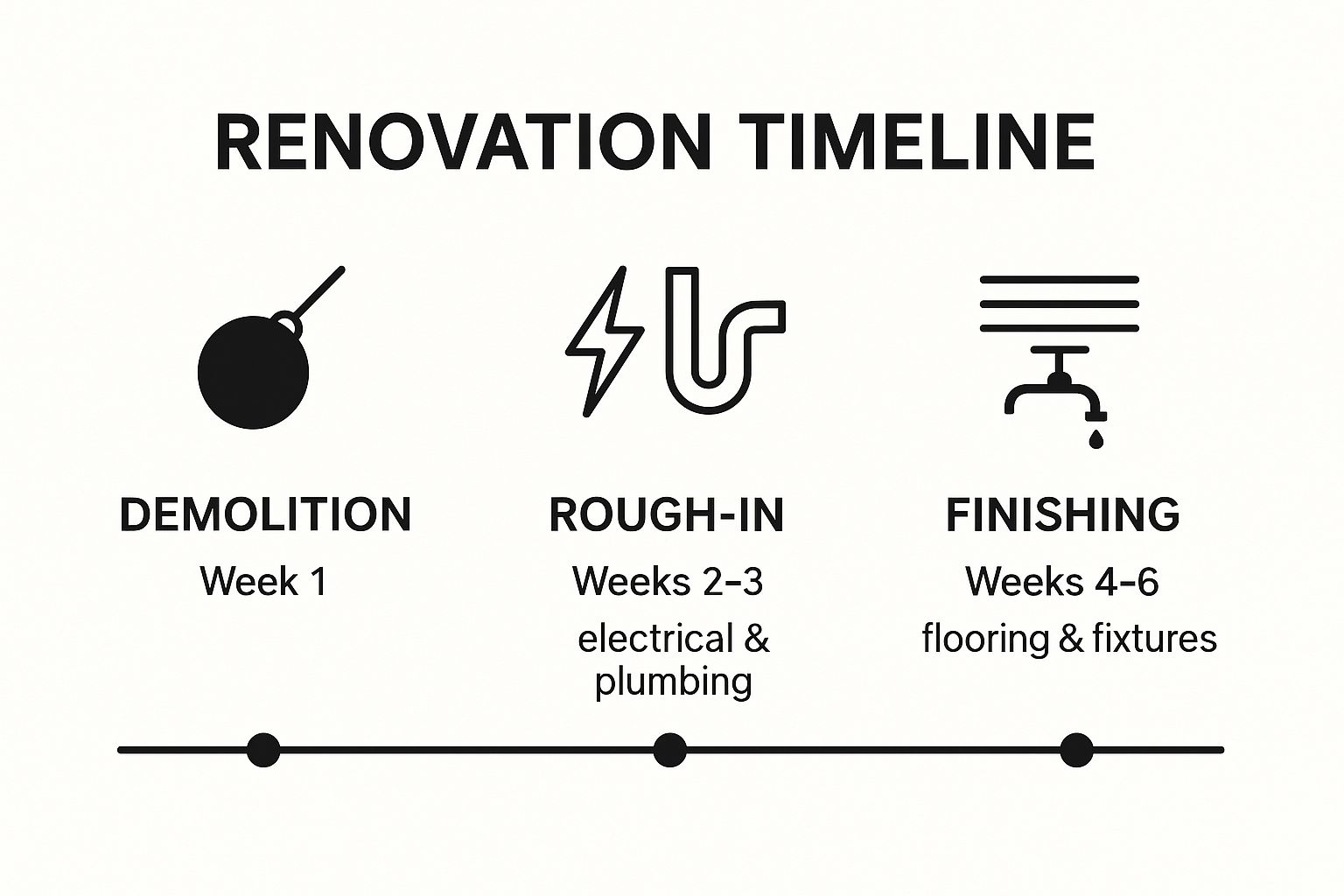 Infographic showing key data about Create a Detailed Timeline and Schedule