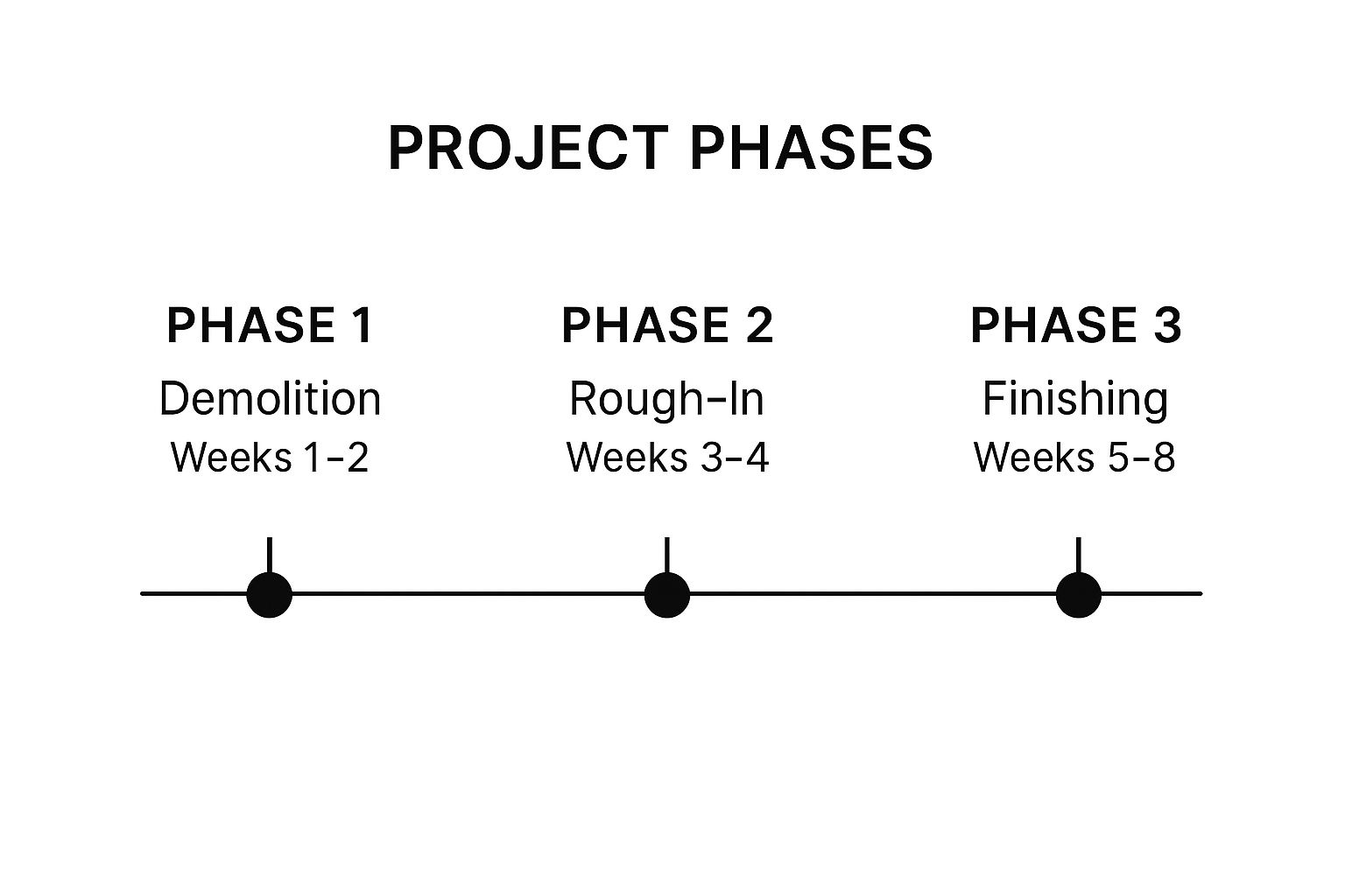 Infographic showing key data about What is the detailed timeline for this project?