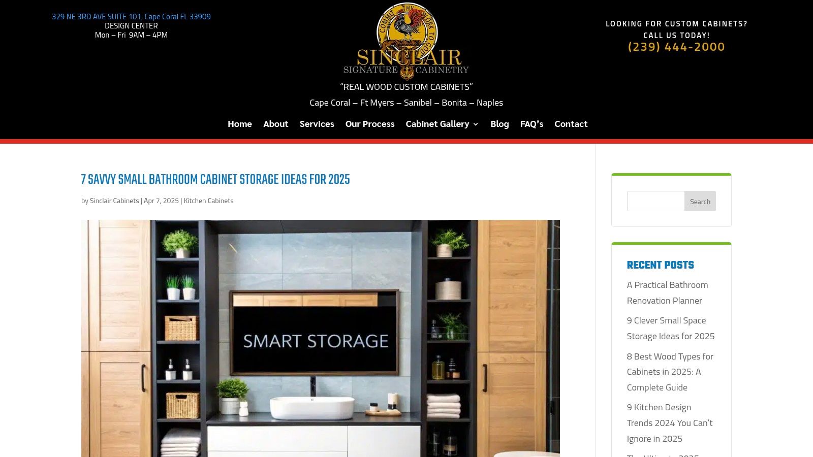 7 Savvy Small Bathroom Cabinet Storage Ideas for 2025